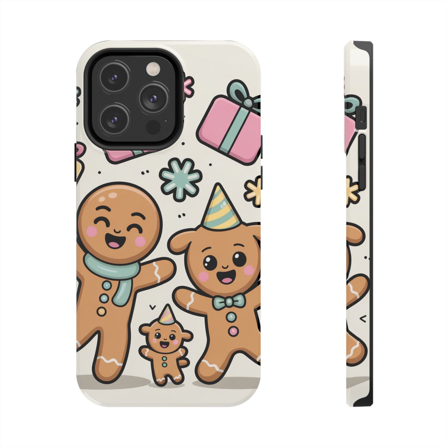 Gingerbread Family Dancing Holiday Phone Case