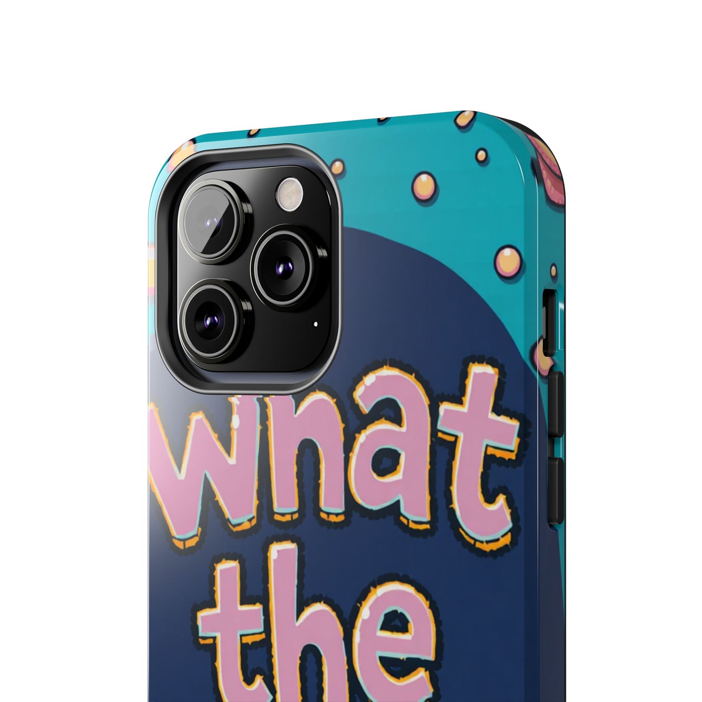 Playful Tough Phone Case - "What the Fish" Design