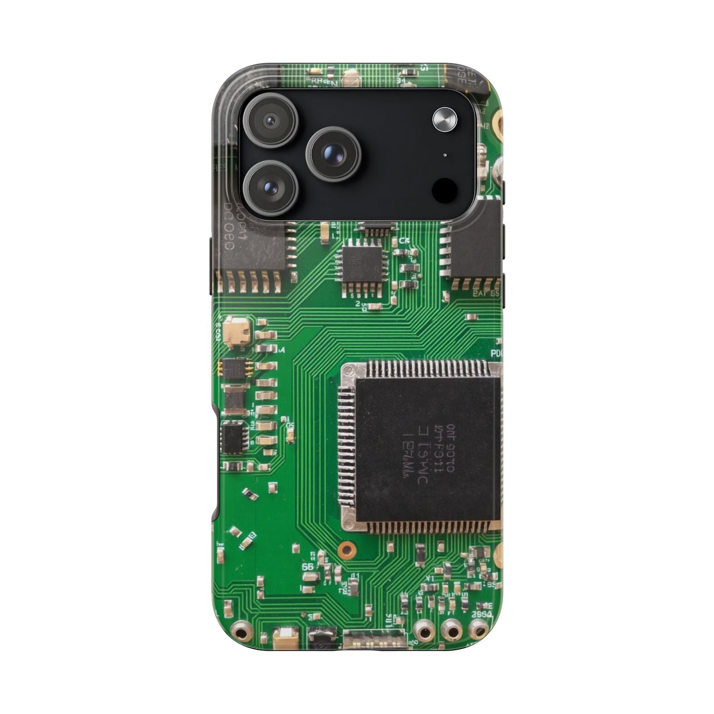 Circuit Board Tough Phone Case - Durable Tech Design