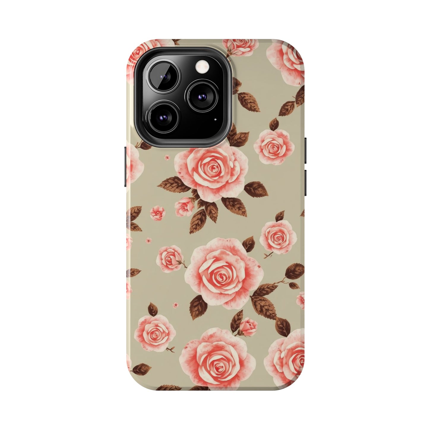 Elegant Floral Tough Phone Case for Stylish Protection - for iPhone