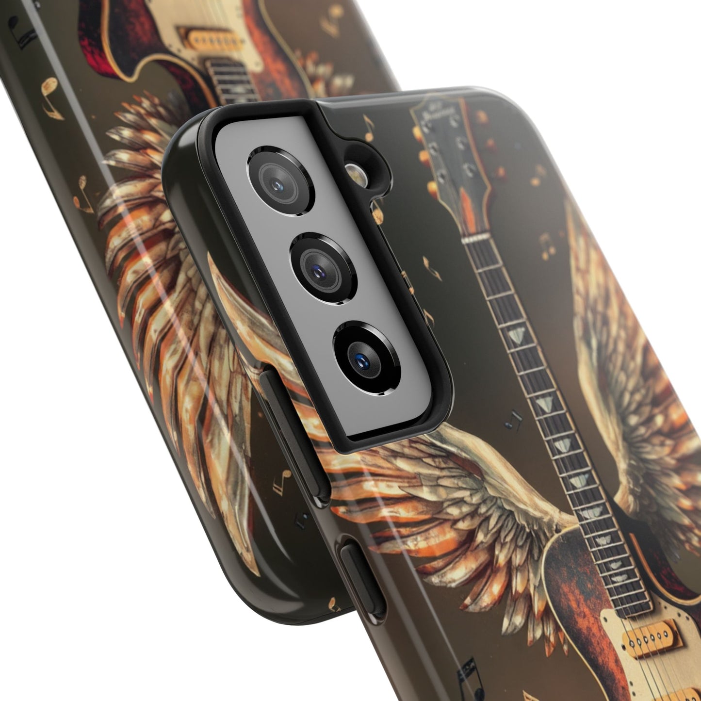 Inspirational Guitar Wing Phone Case - Tough Protection for Music Lovers
