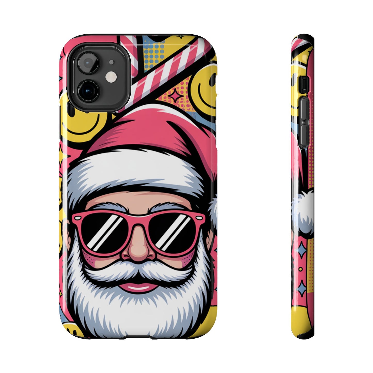 Pop Art Santa Sunglasses Tough Phone Case for Holiday Vibes