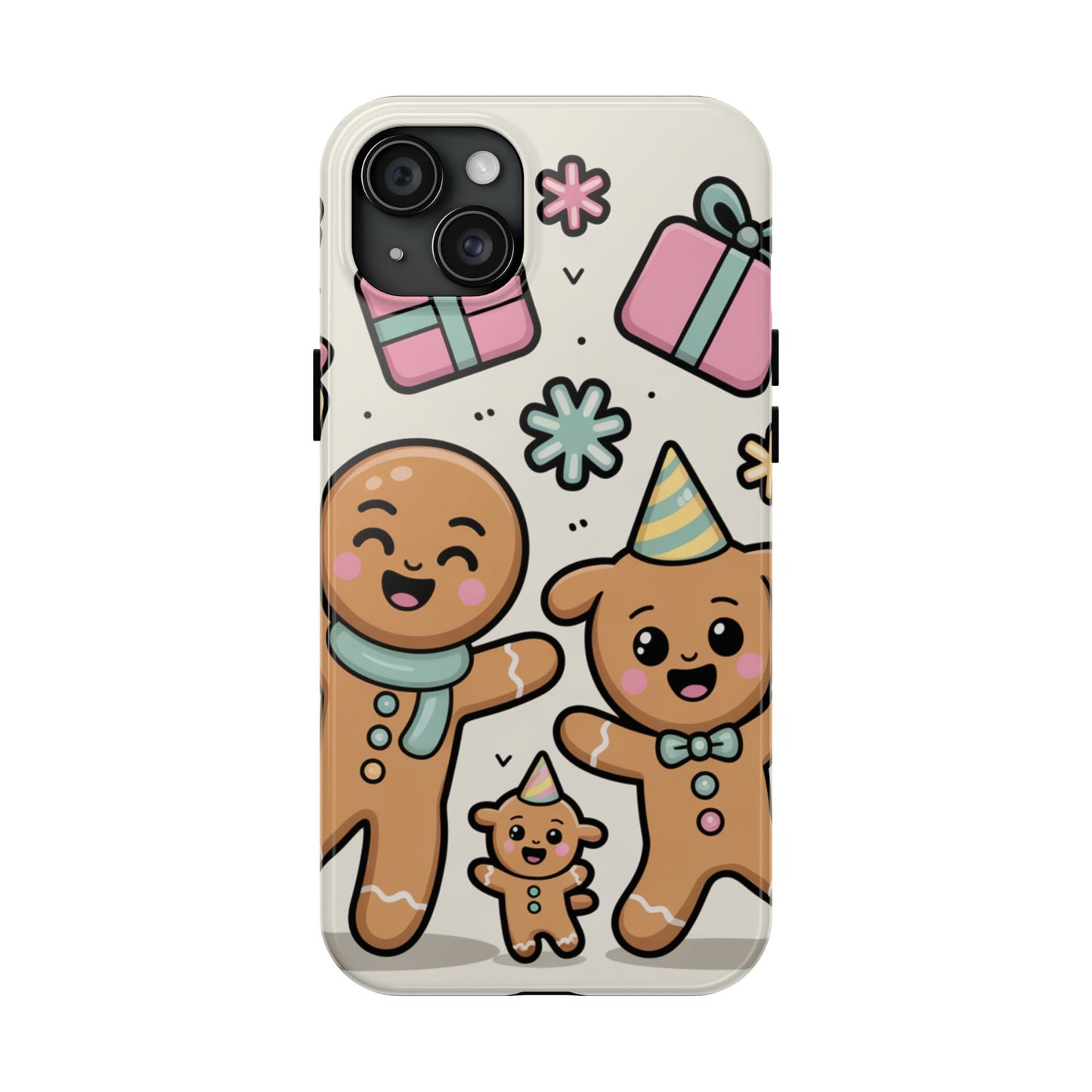 Gingerbread Family Dancing Holiday Phone Case