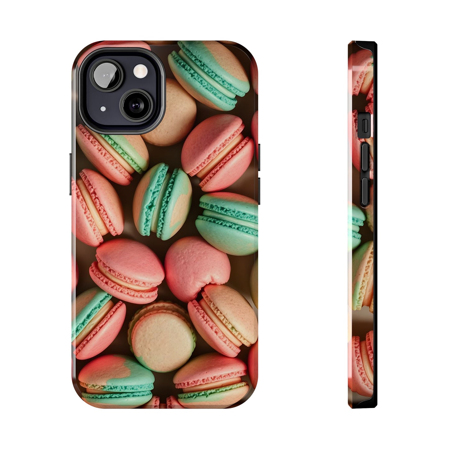 Colorful Tasty Macarons Tough Phone Case - Durable Protection with Sweet Aesthetic - for iPhone