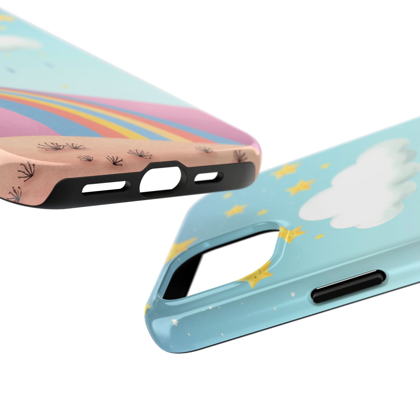 Colorful Rainbow Phone Case - Durable Tough Design for Adventurers