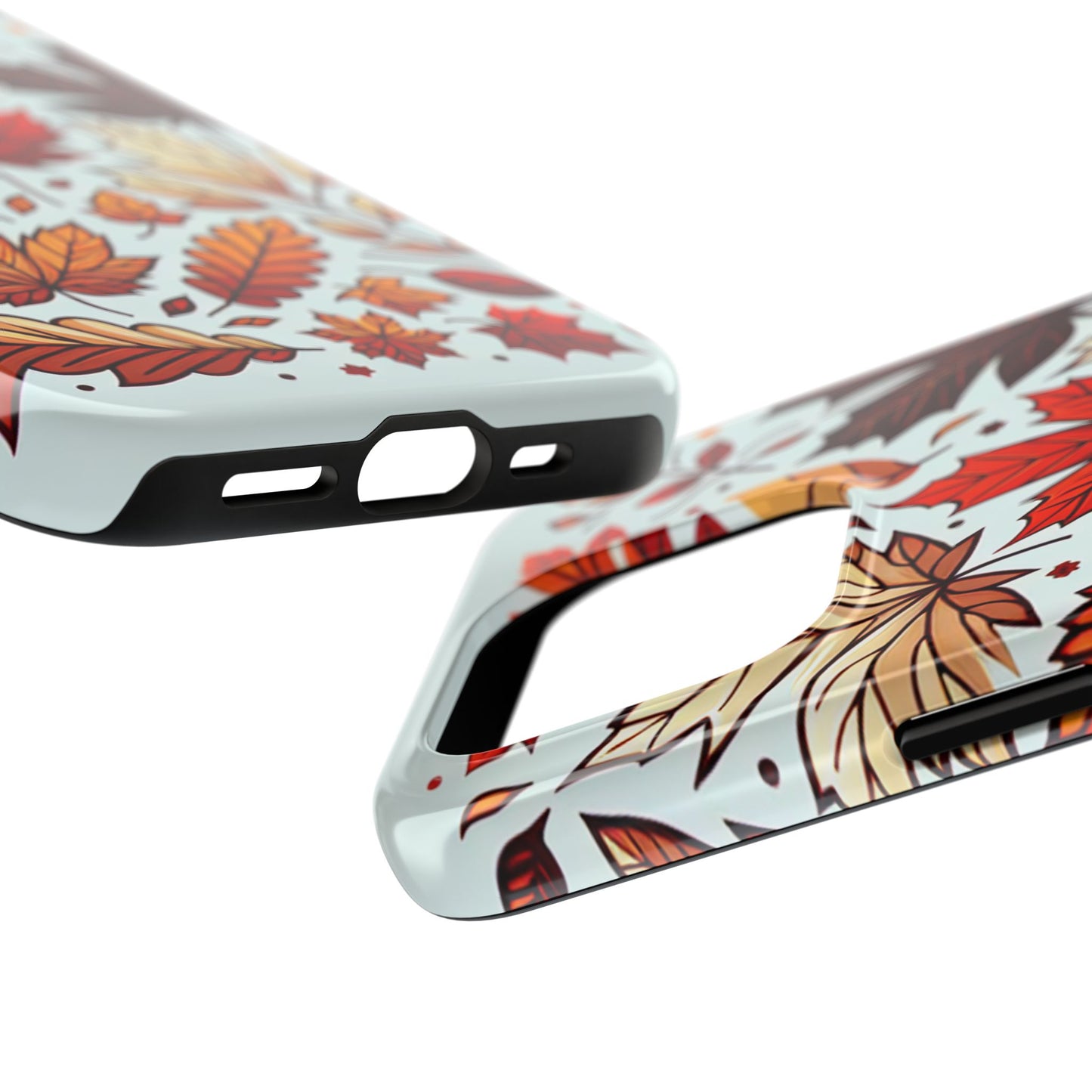 Autumn Leaves Tough Phone Case - Leaves Pattern - for iPhone