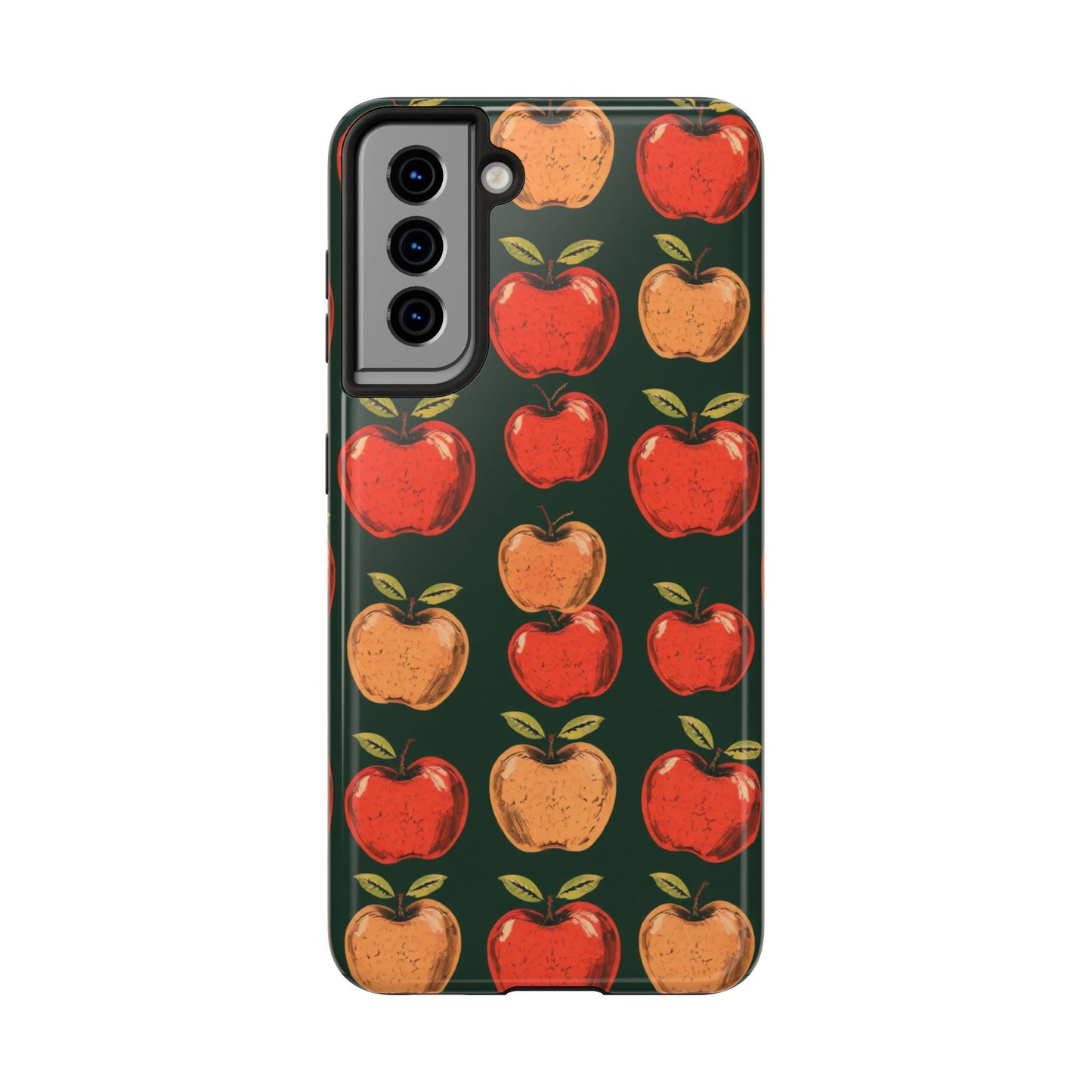 Apple Retro Pattern Tough Phone Case - Durable, Stylish, and Protective for Everyday Use - for iPhone