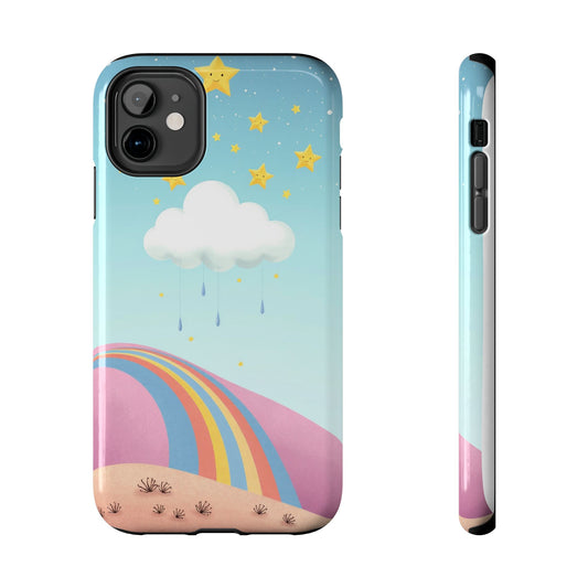 Colorful Rainbow Phone Case - Durable Tough Design for Adventurers