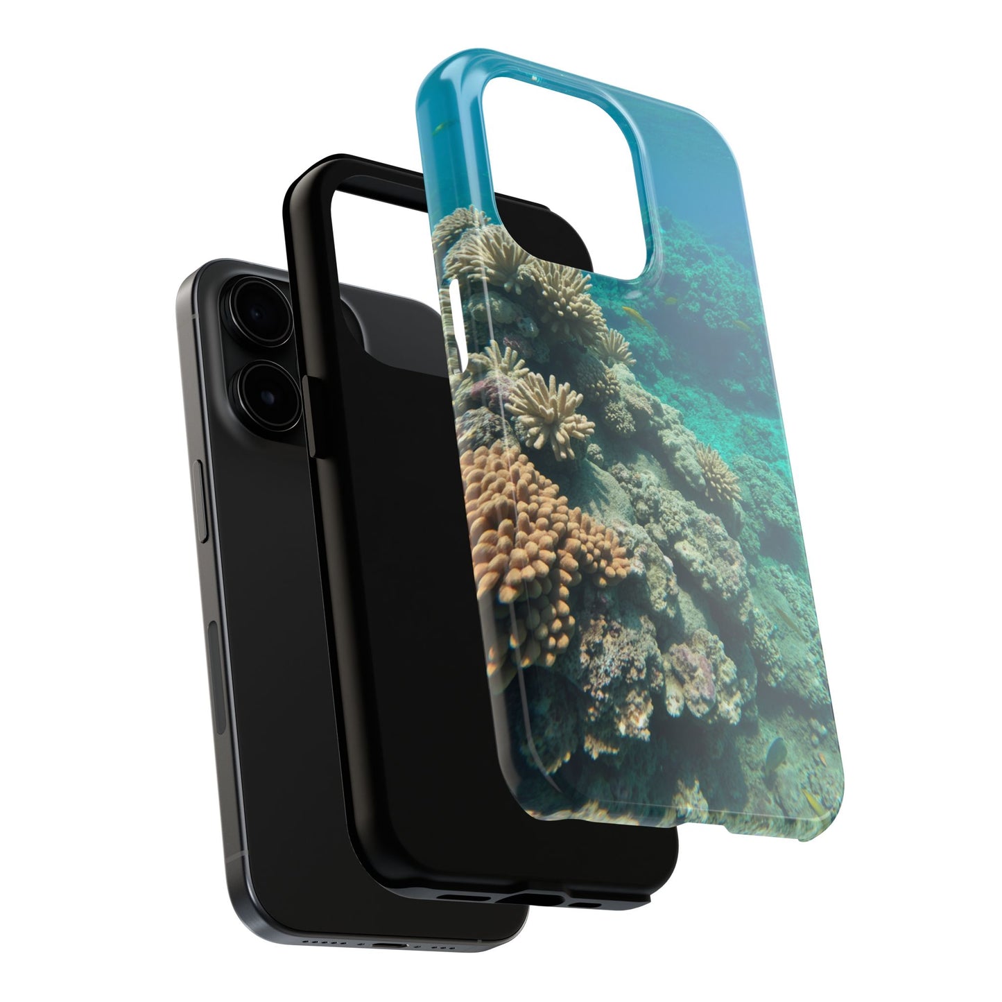 Coral Reef Tough Phone Case - Ocean Vibes Protection for Adventure Lovers