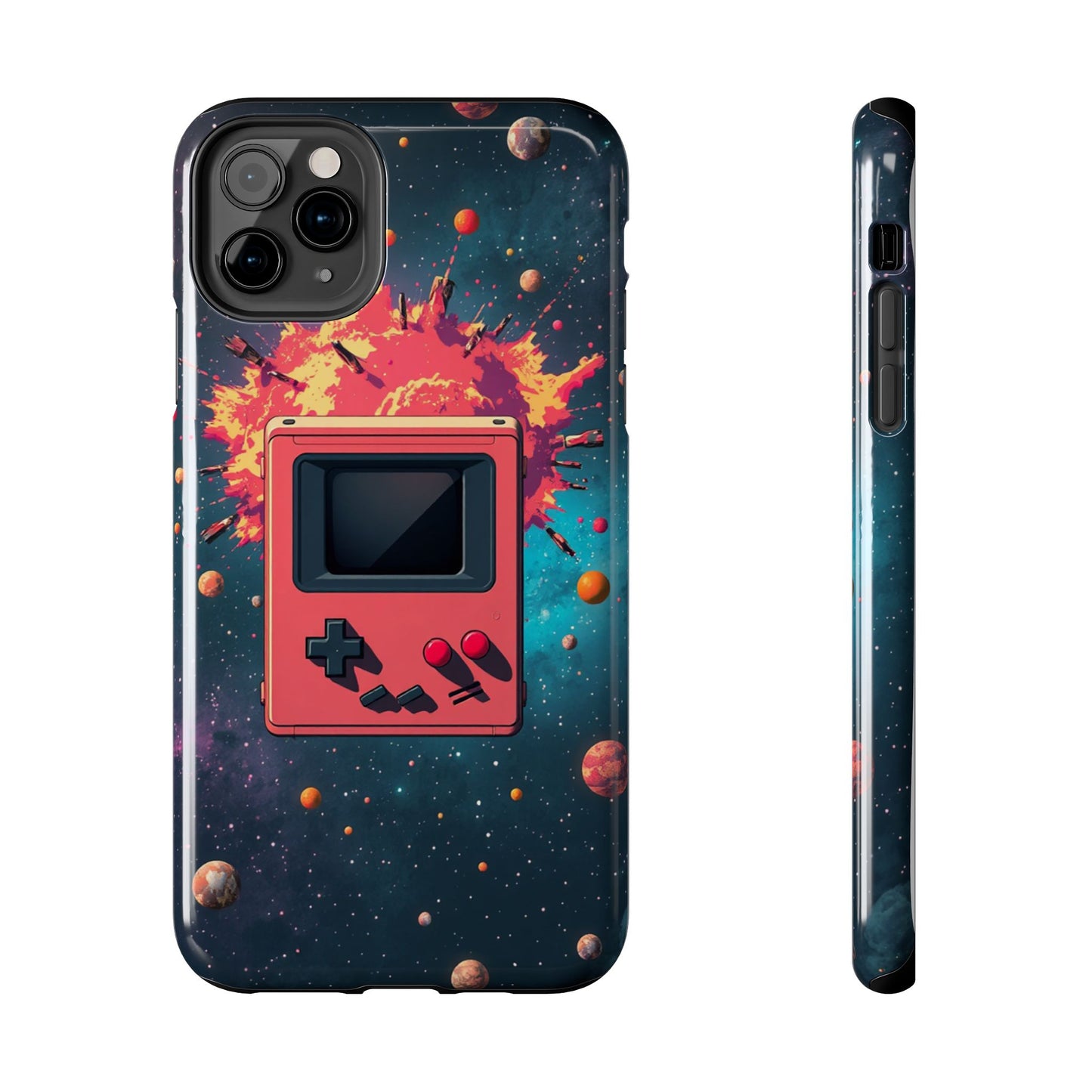 Retro Gaming Tough Phone Case - Space Adventure Design
