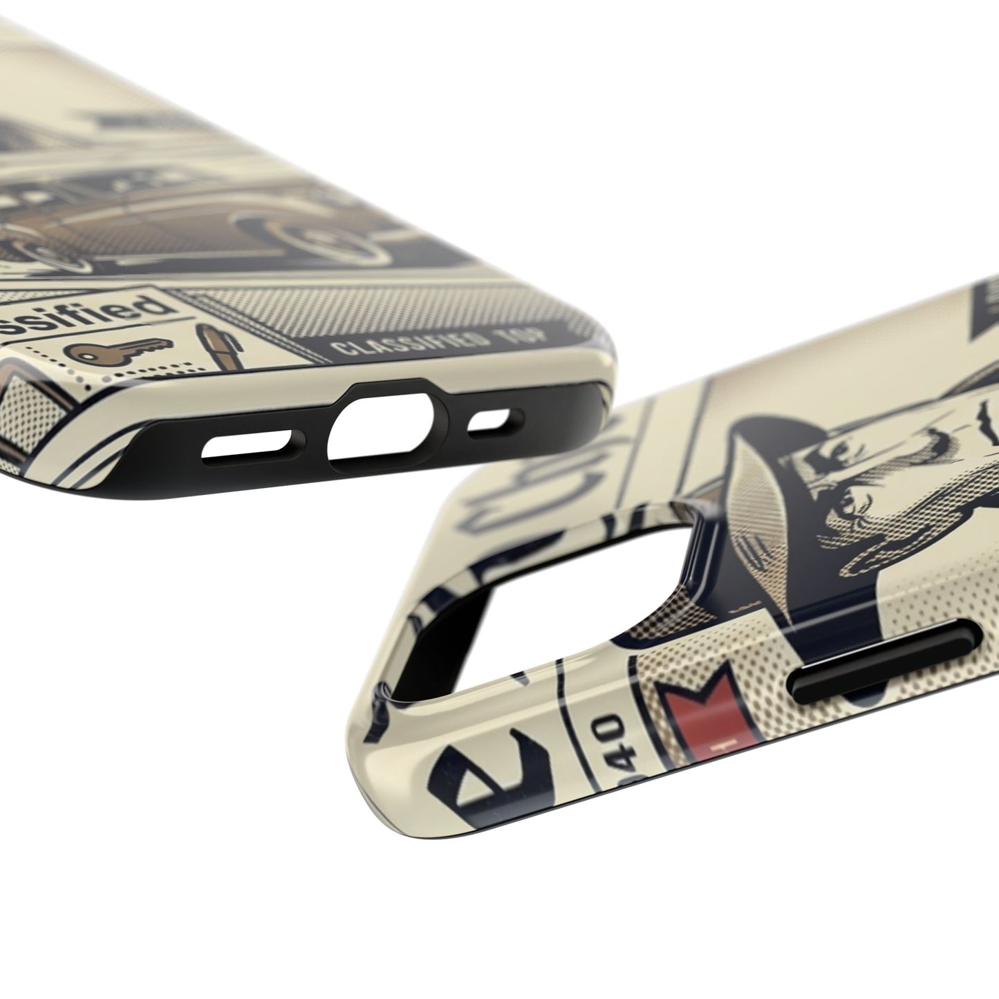 Old Newspaper Tough Phone Case