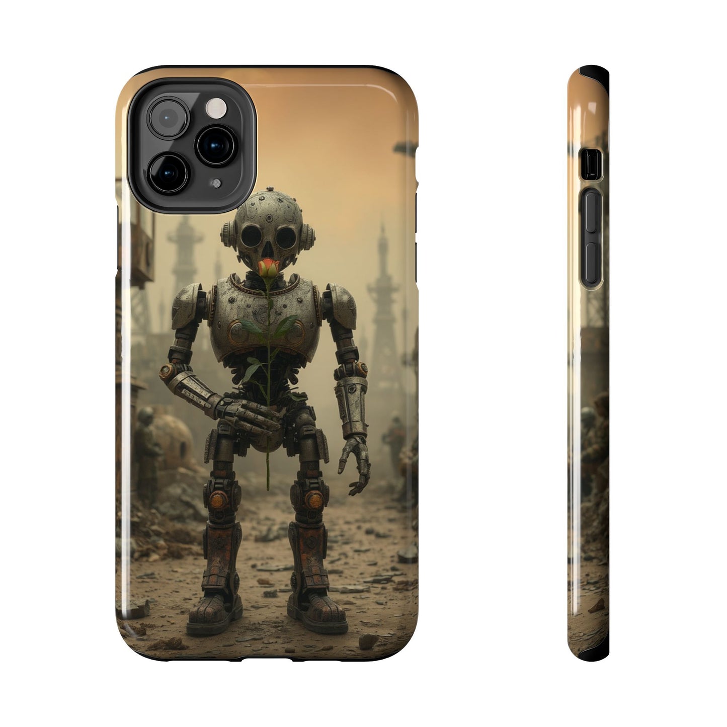 Robotic Sentinel Tough Phone Case - Durable Protector for Sci-Fi Lovers