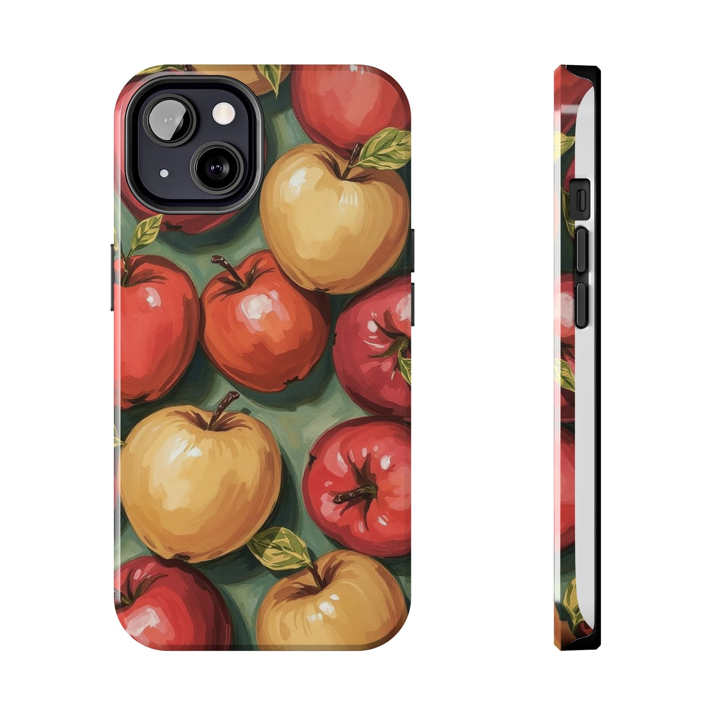Colorful Painted Apples Art Tough Phone Case - Durable & Stylish Protection - for iPhone