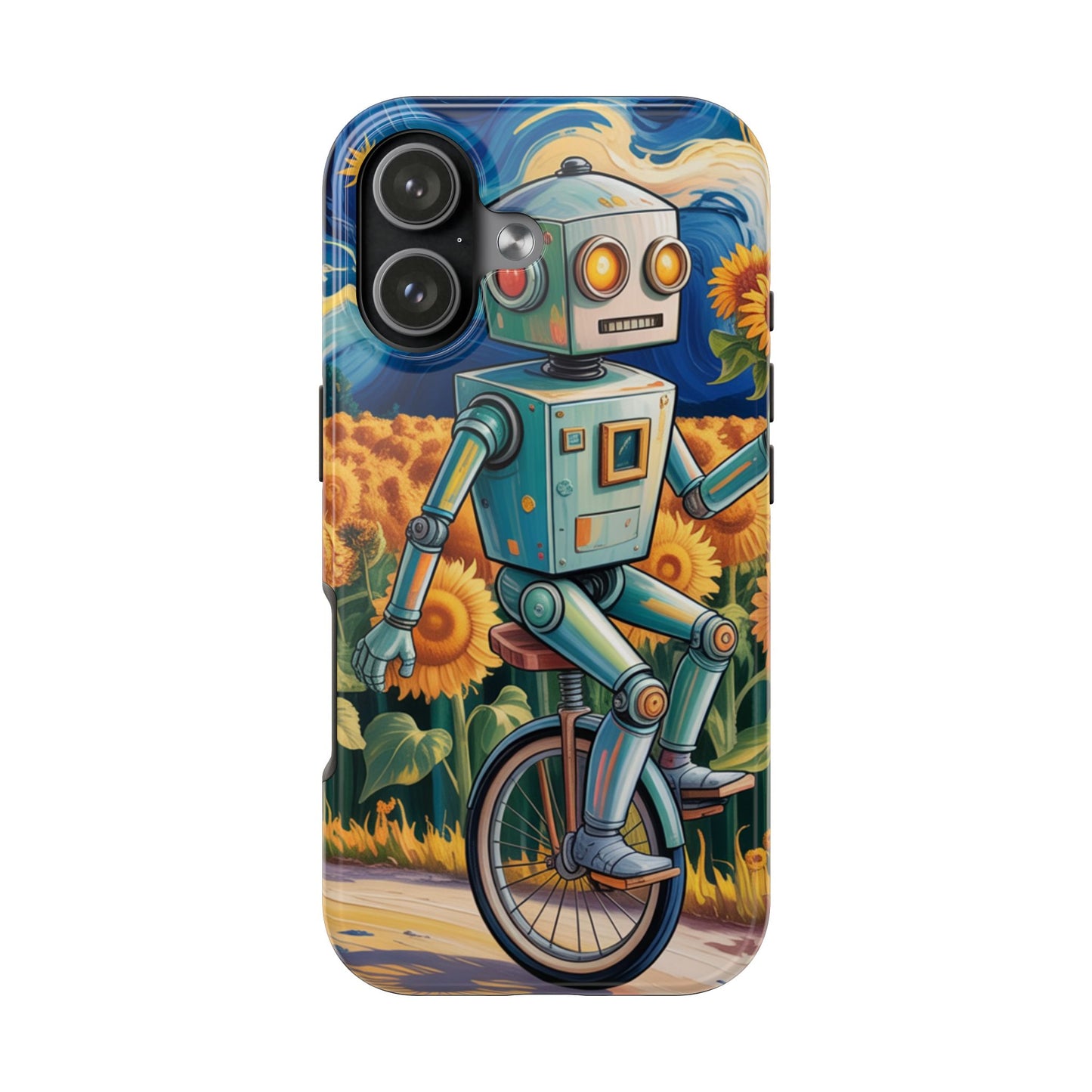 Robot Cycle Tough Phone Case - Durable & Unique Design