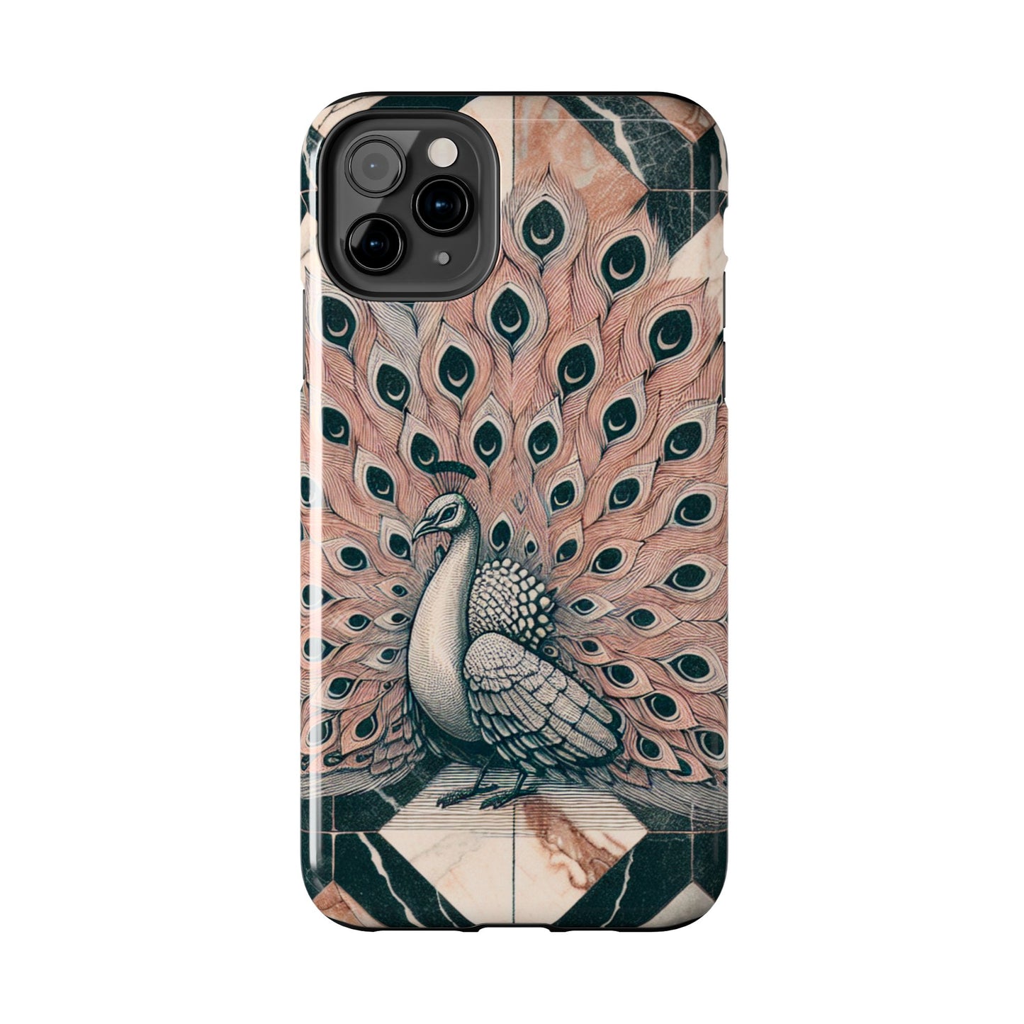 Peacock Tough Phone Case | Stylish & Durable Artwork - for iPhone