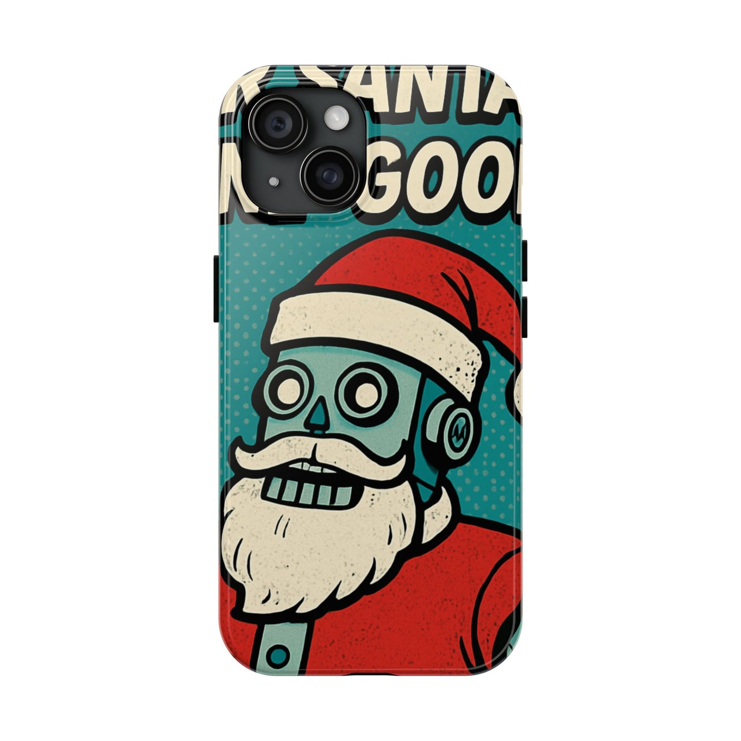 Santa Robot Phone Case - Durable Tough Design for Holidays