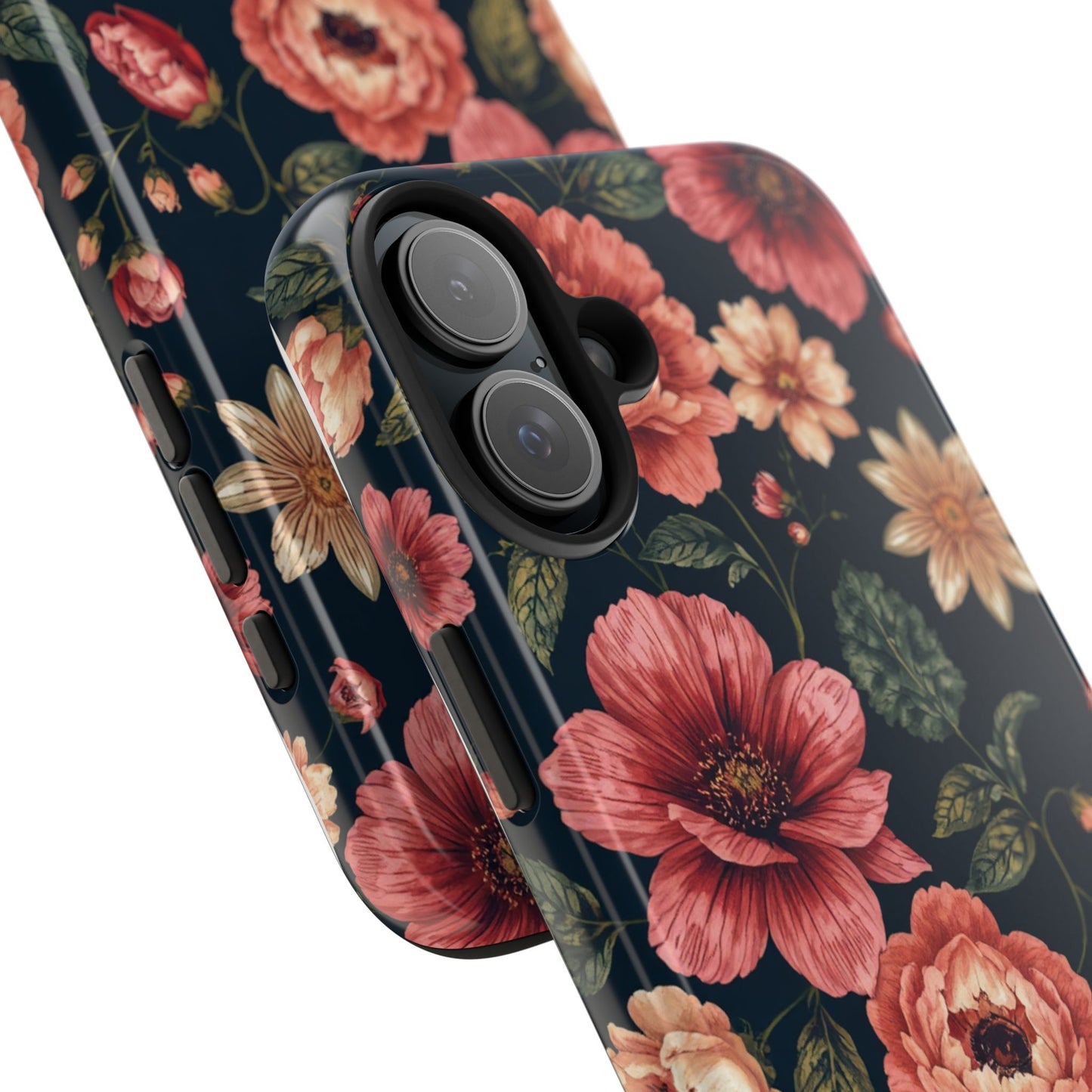 Spring Power! Floral Tough Phone Case - Durable Protection with Elegant Flower Design - for iPhone