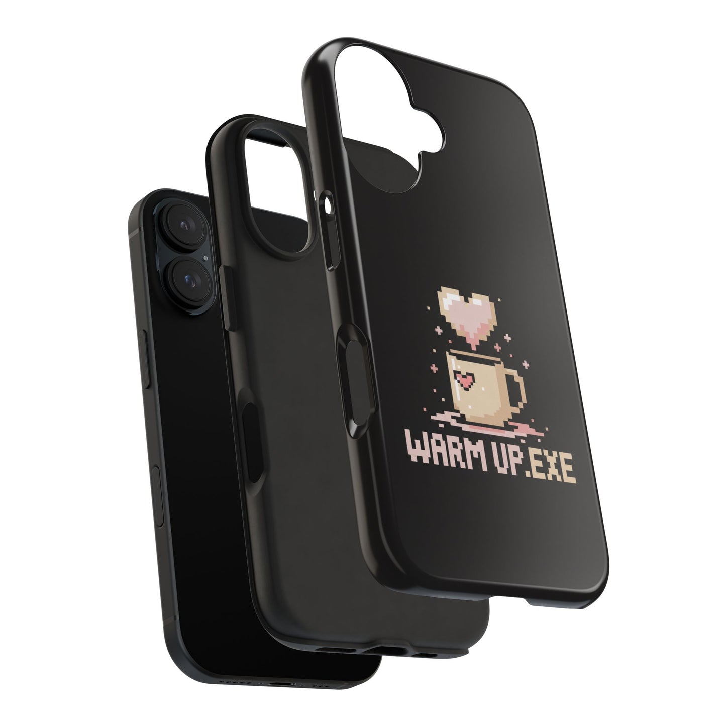 Warm Up.EXE Tough Phone Case - Cute Pixel Art Design for Tech Lovers
