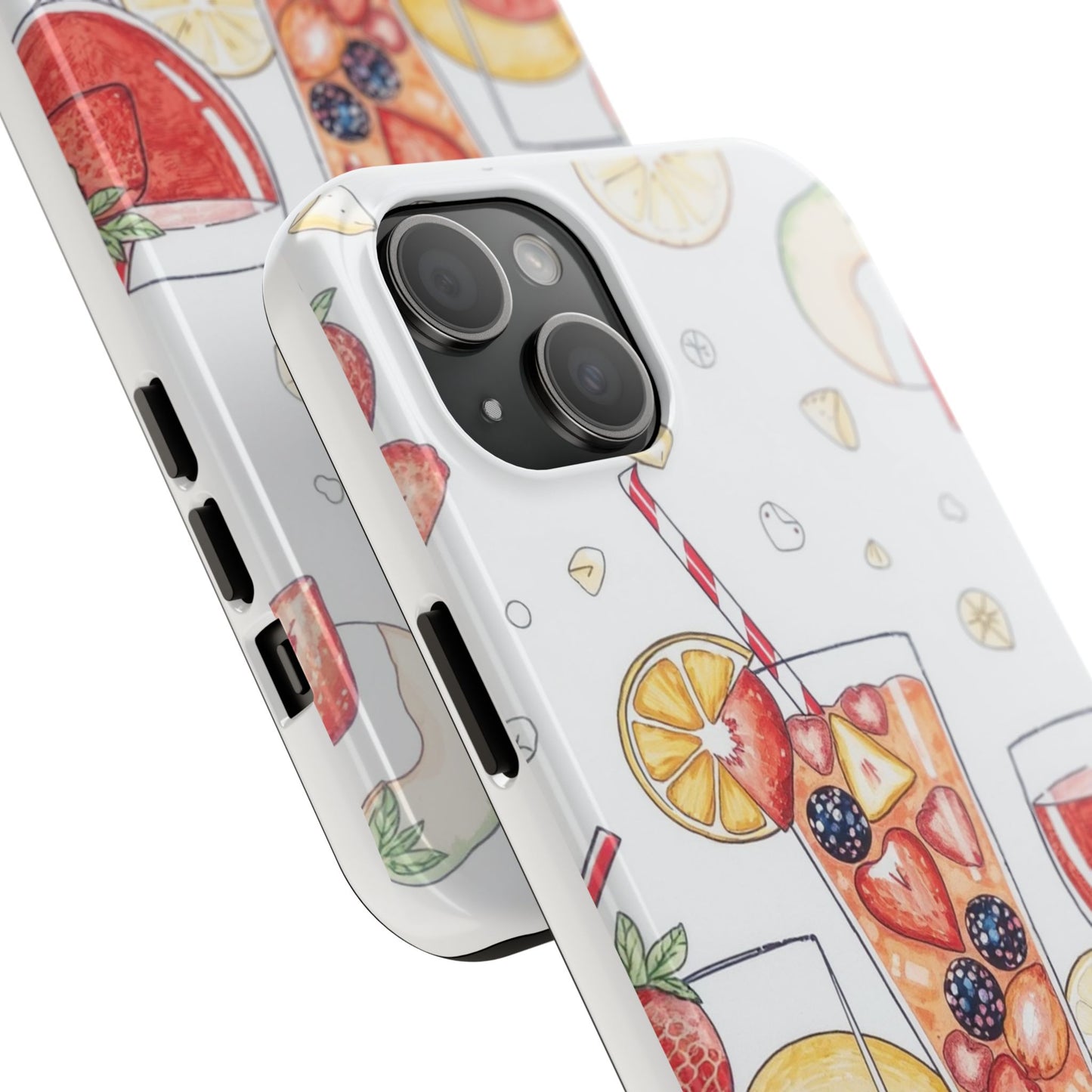 Colorful Fruit Cocktail Tough Phone Case - Perfect for Summer Vibes