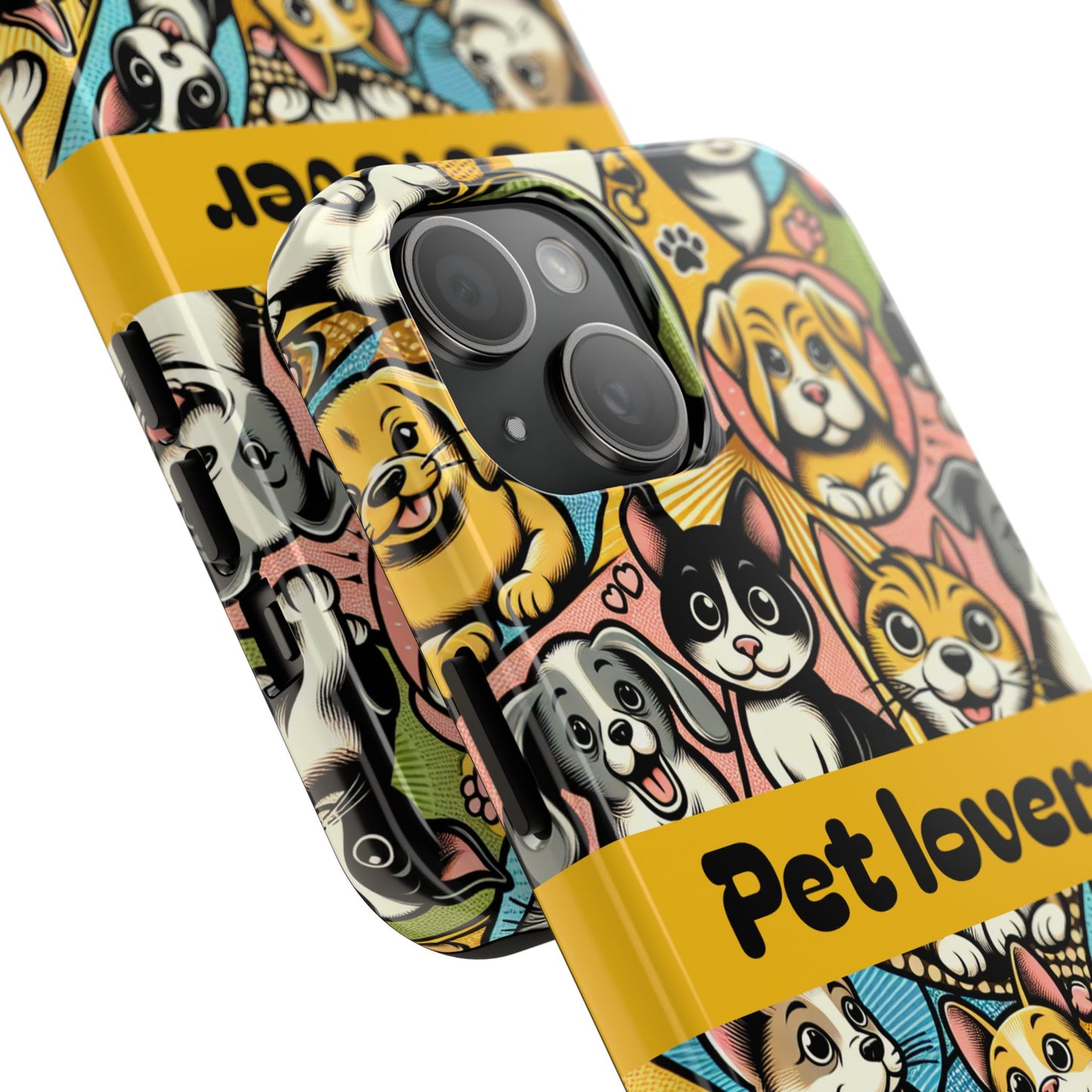 Pet Lover Tough Phone Case - Colorful Animal Design - for iPhone