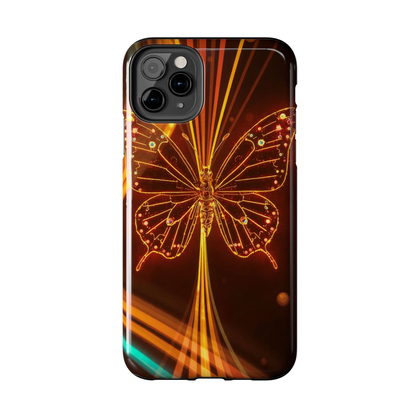 Elegant Butterfly Tough Phone Case - Stylish Protection for Nature Lovers