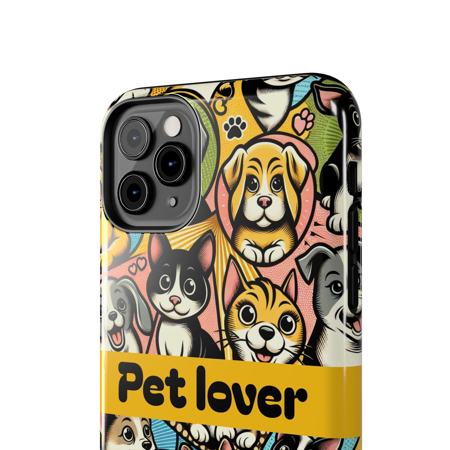 Pet Lover Tough Phone Case - Colorful Animal Design - for iPhone