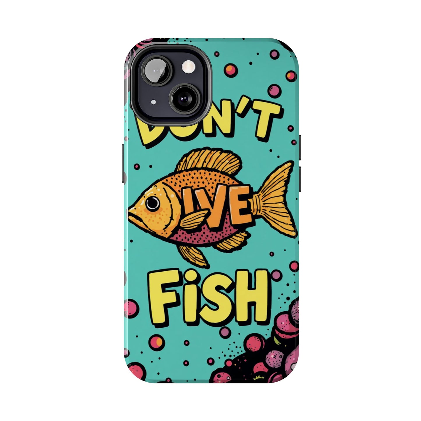 Catchy Fish-Themed Tough Phone Cases, Unique Gift for Fish Lovers, Durable Protection for Phones, Fun Aquatic Design, Ideal for Holidays