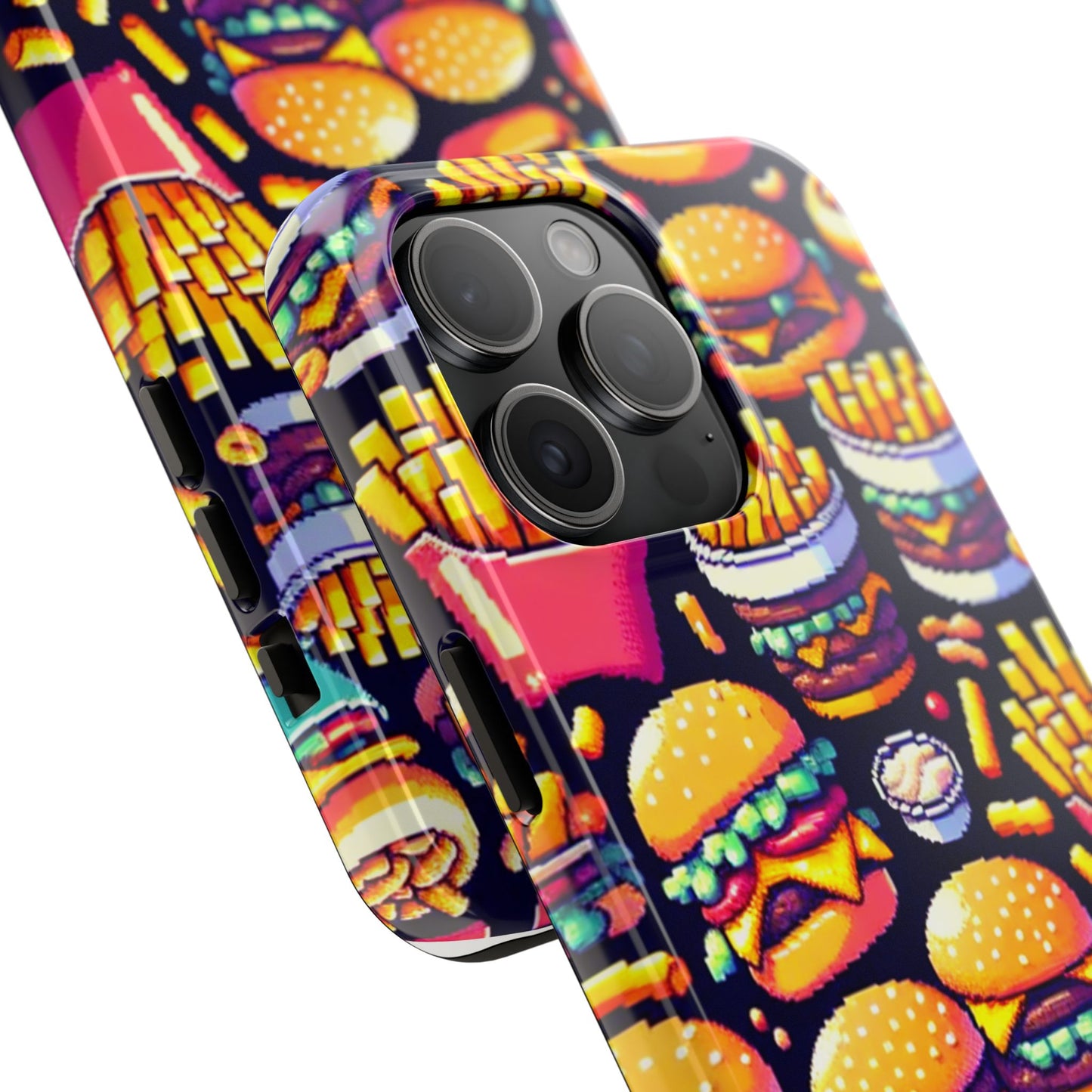 Retro Fast Food Phone Case - Tough and Durable - for iPhone