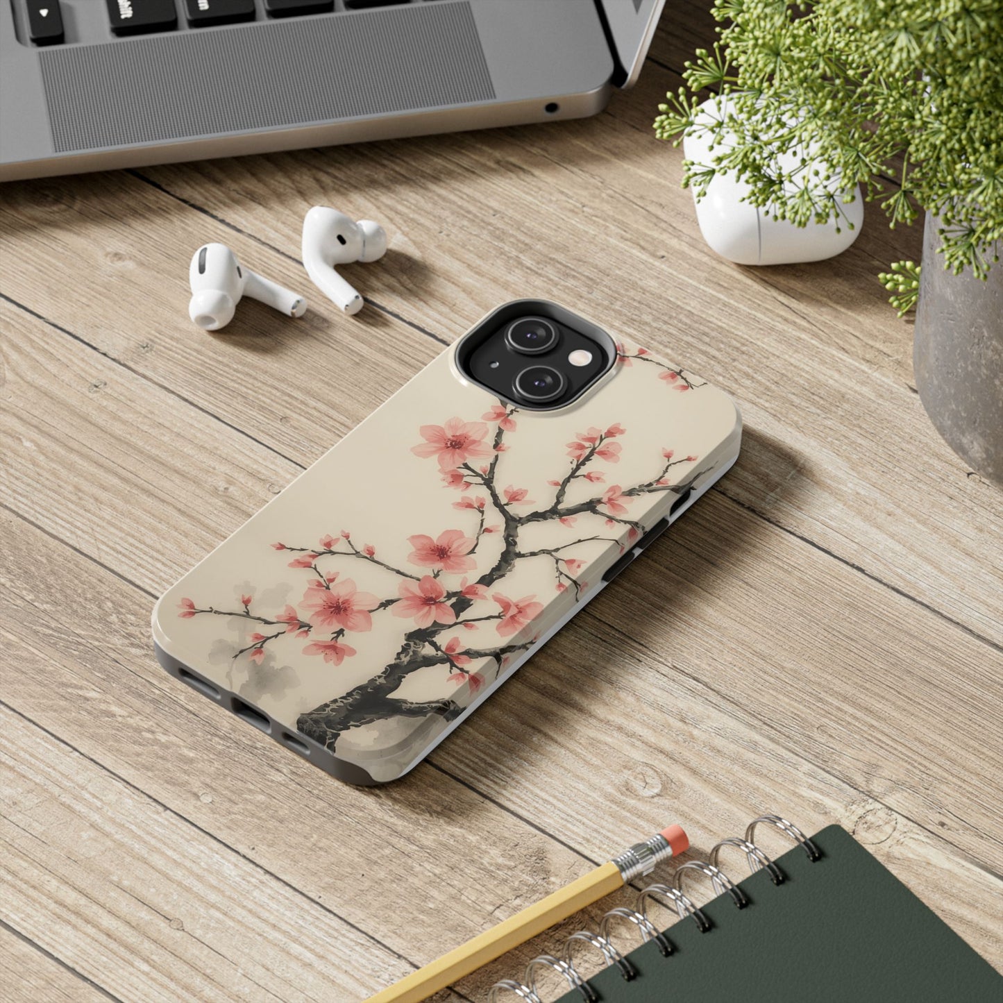 Cherry Blossom Tough Phone Case - Stylish Protection for Nature Lovers