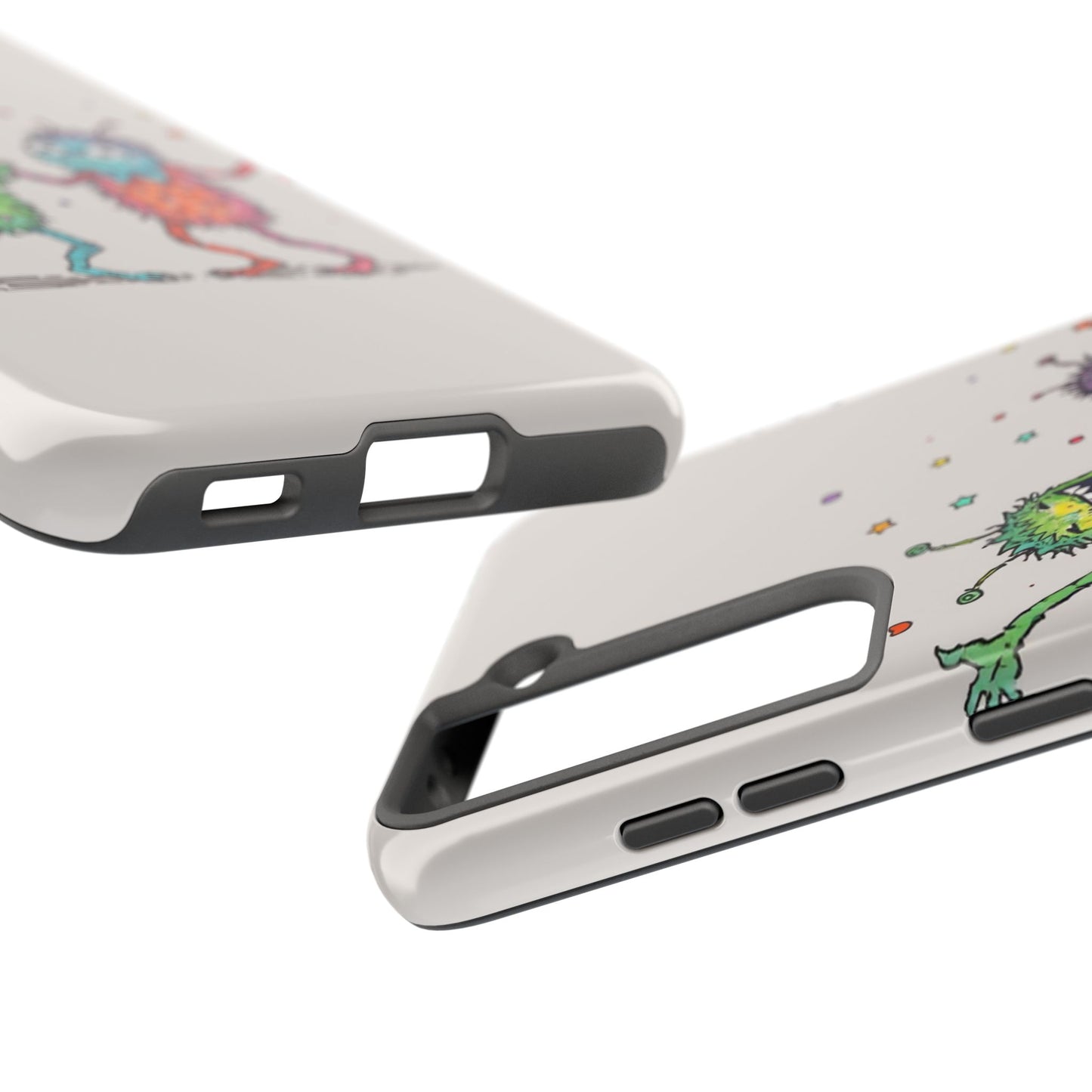 Colorful Monster Tough Phone Case - Fun and Playful Design