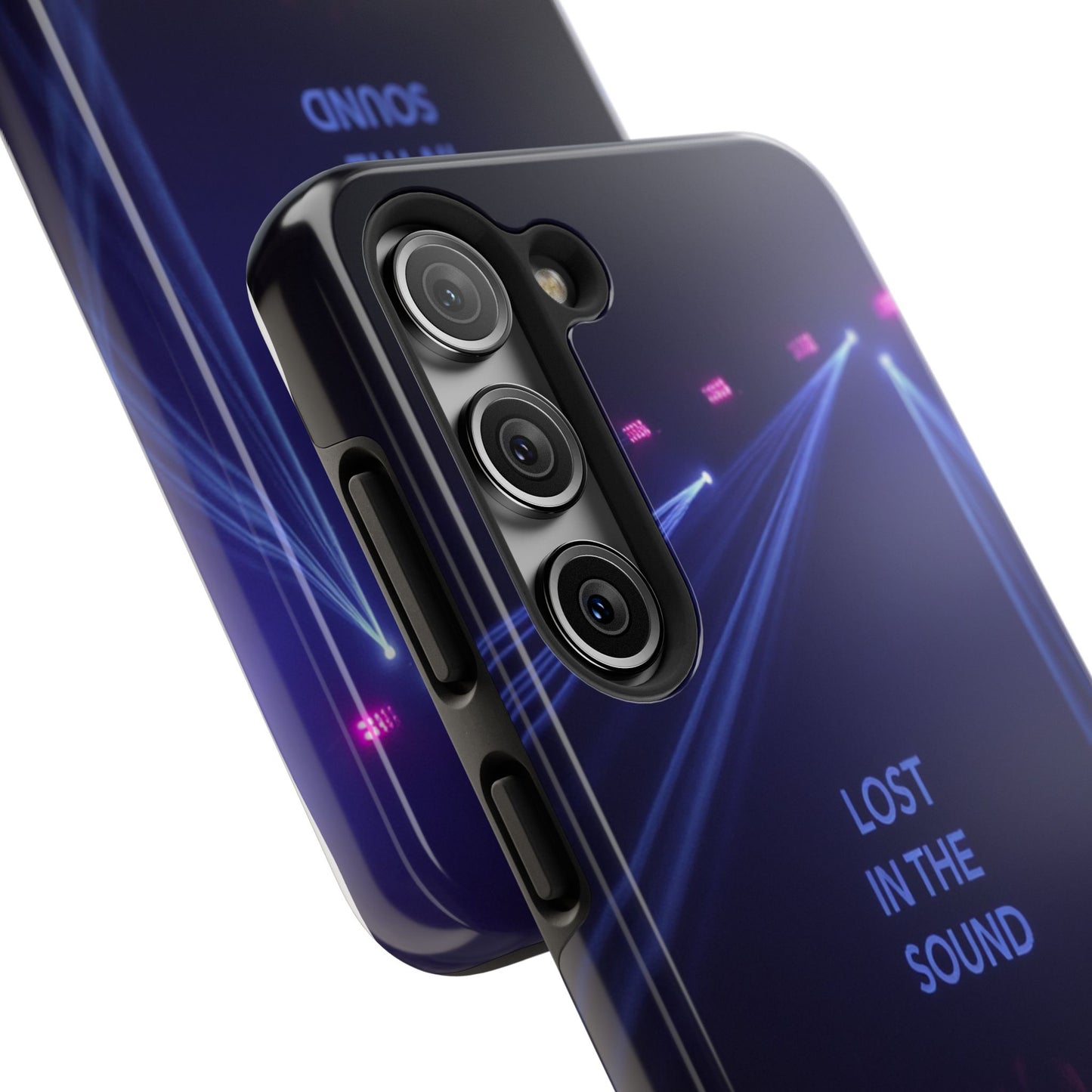 Vibrant Tough Phone Case - 'Lost in the Sound' Design for Music Lovers