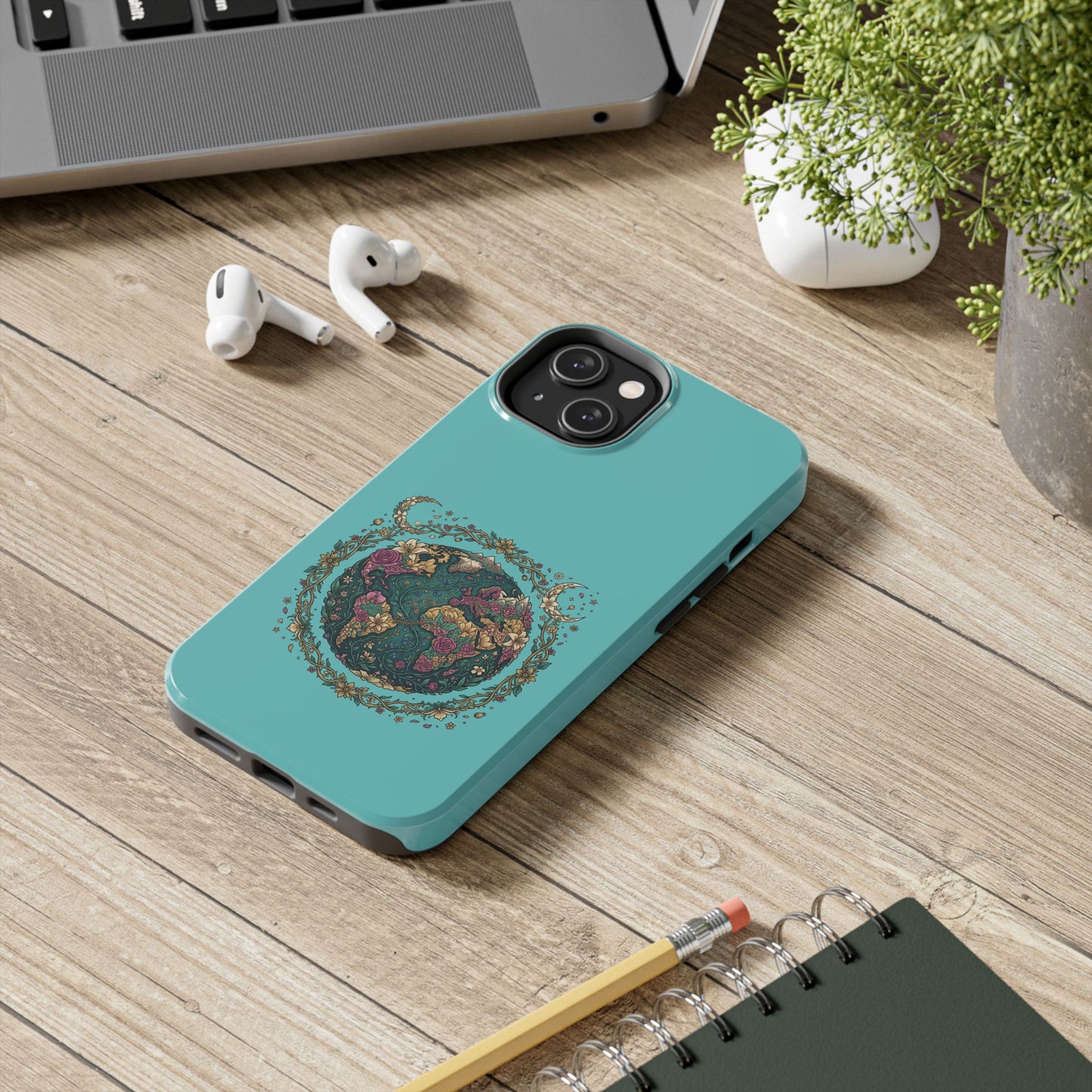 Mystical Floral Planet Phone Case — Tough Protective Phone Case