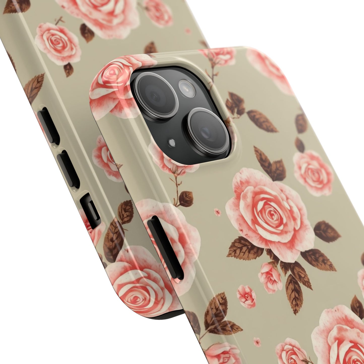 Elegant Floral Tough Phone Case for Stylish Protection - for iPhone