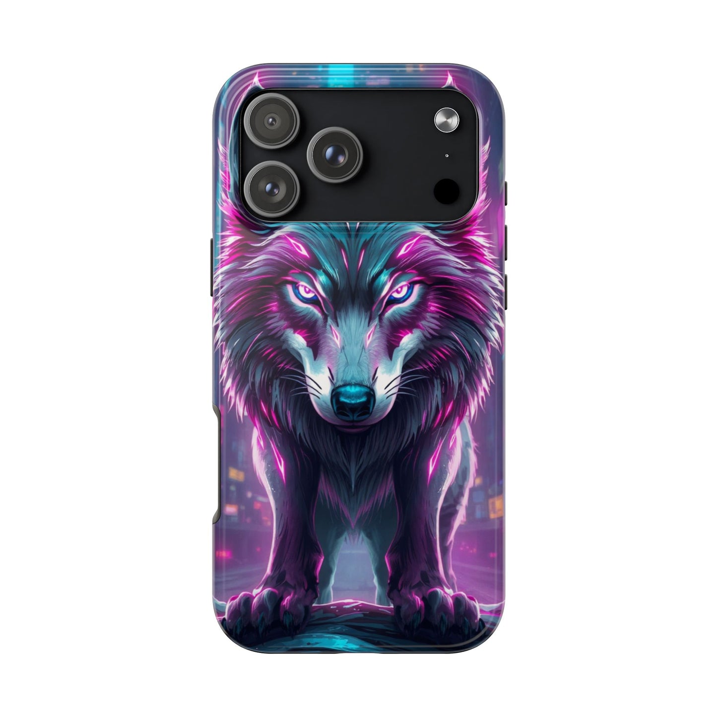 Fierce Wolf Phone Case - Tough & Vibrant Design for Animal Lovers