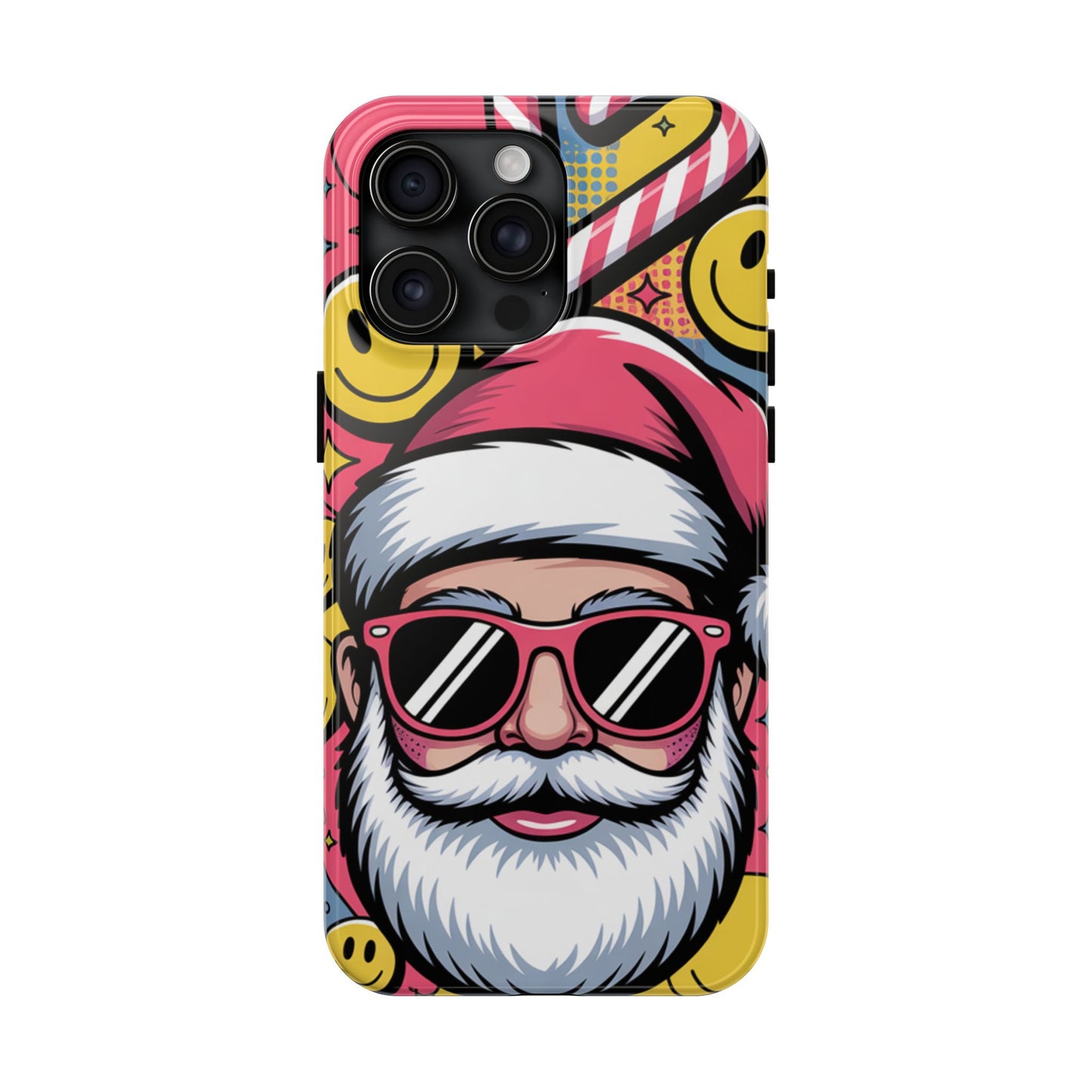 Pop Art Santa Sunglasses Tough Phone Case for Holiday Vibes
