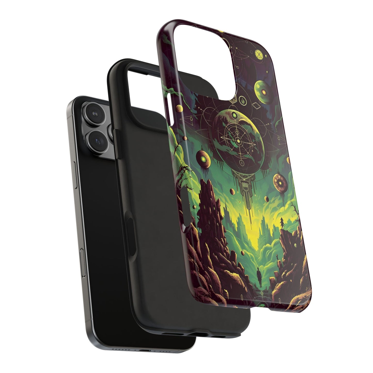 Cosmic Adventure Tough Phone Case - Galaxy Design for Space Enthusiasts - for iPhone
