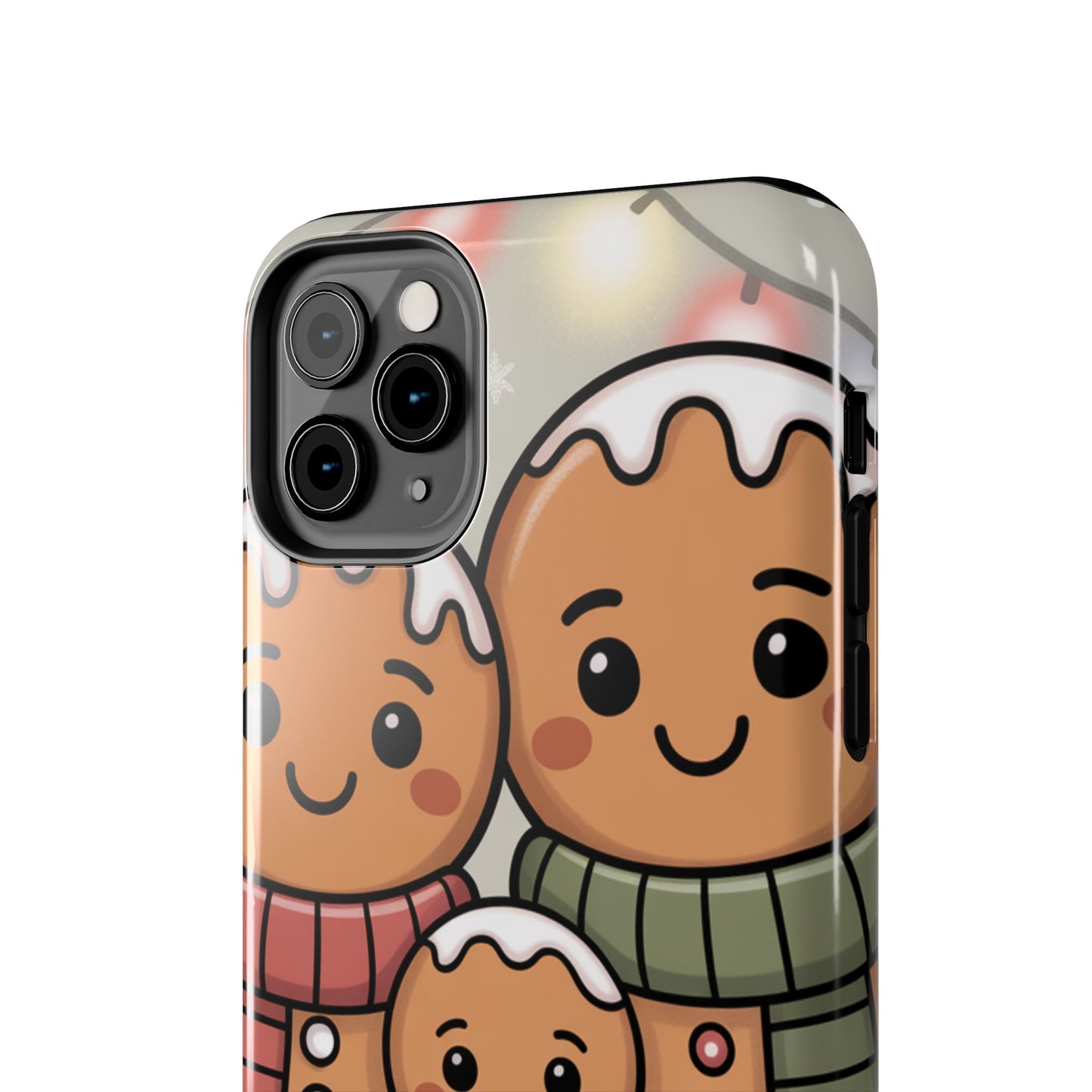 Gingerbread Cartoon Family Tough Phone Case – Festive Holiday Protection