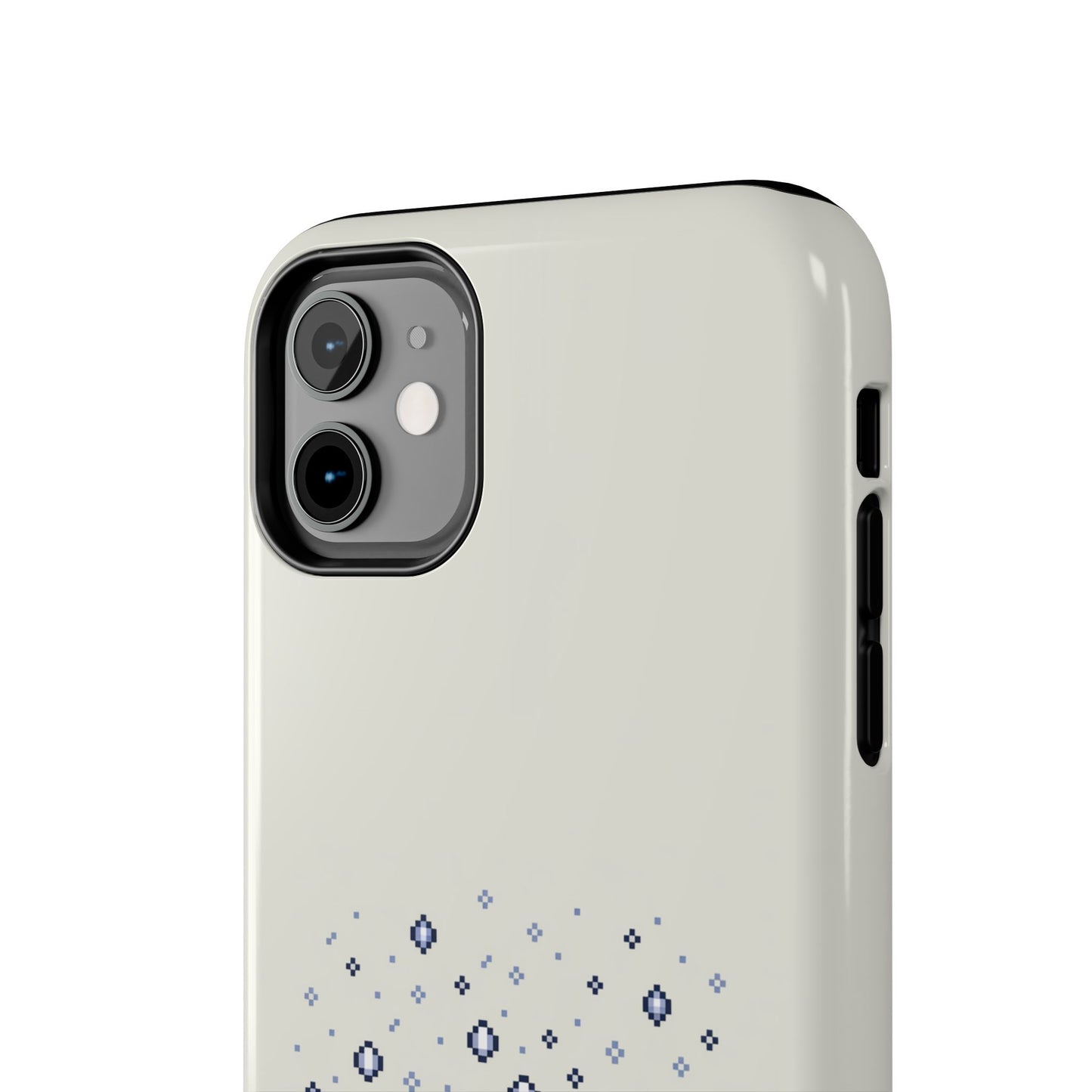 Snowy Vibe Tough Phone Case - Let It Snow Loading Design Pixel Art