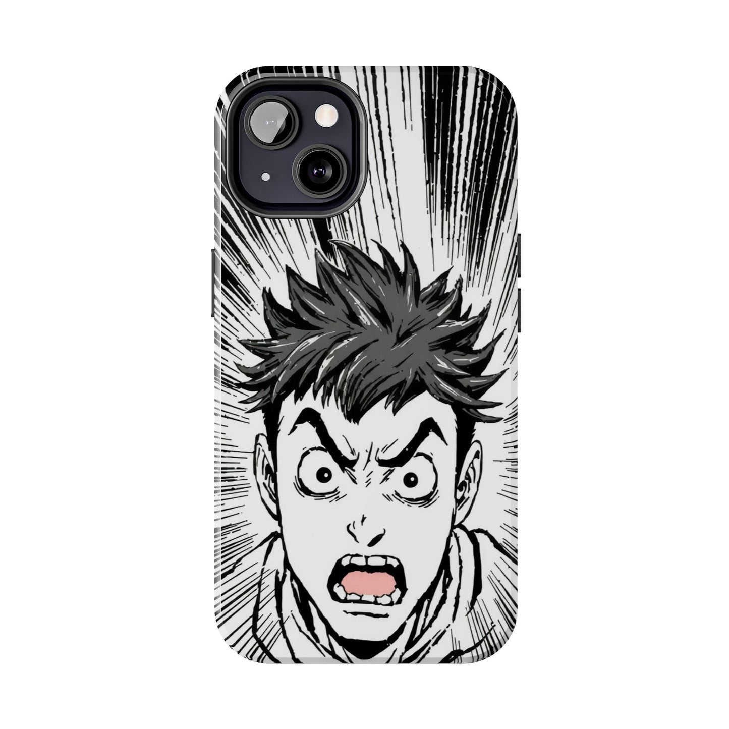 Intense Graphic Phone Case - Tough Design for Anime Fans
