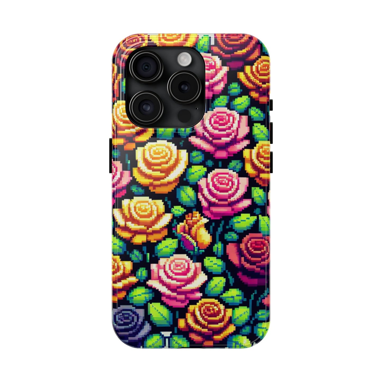 Vibrant Floral Tough Phone Case - Stylish Protection for Flower Lovers