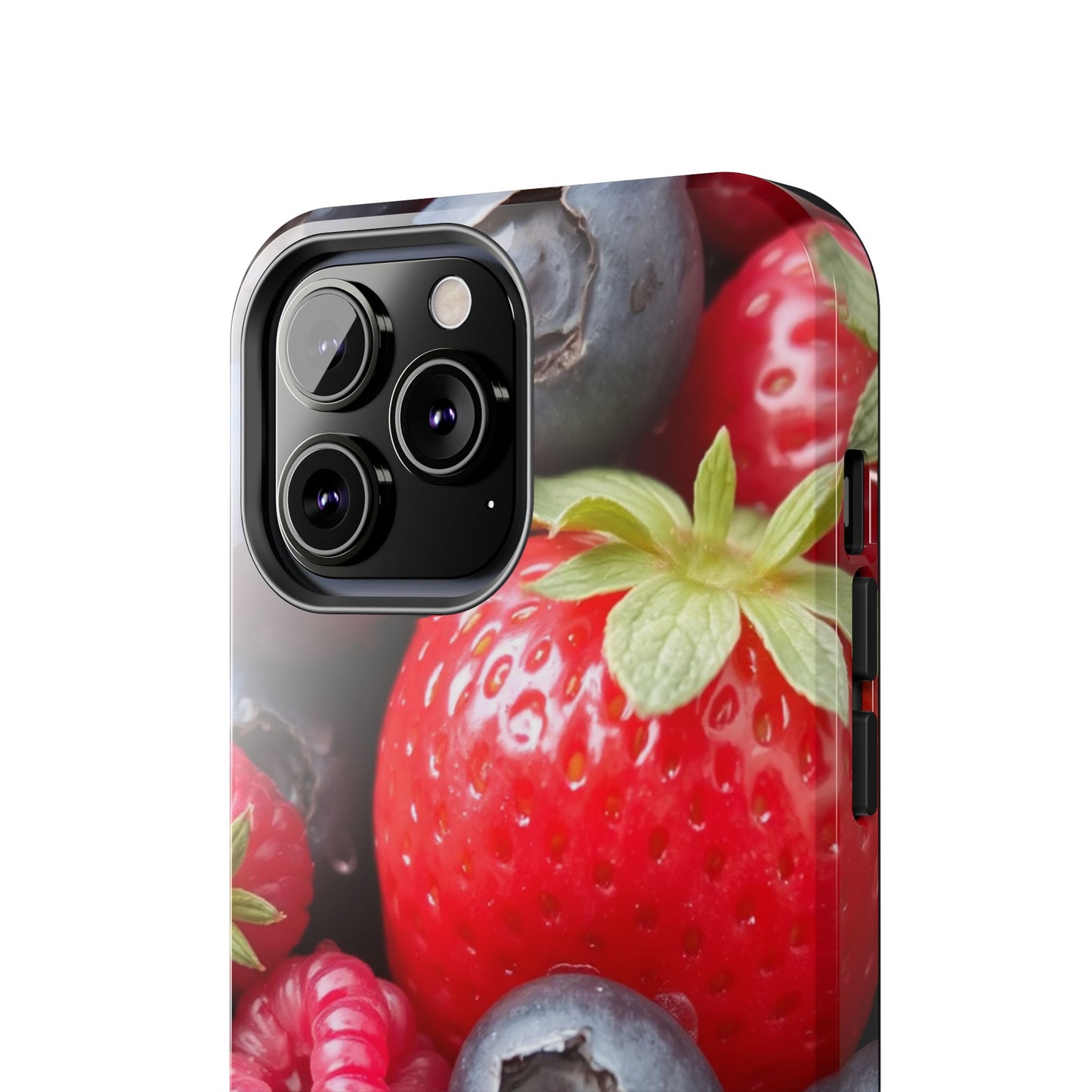 Fruit-Themed Tough Phone Case - Berry Burst Design