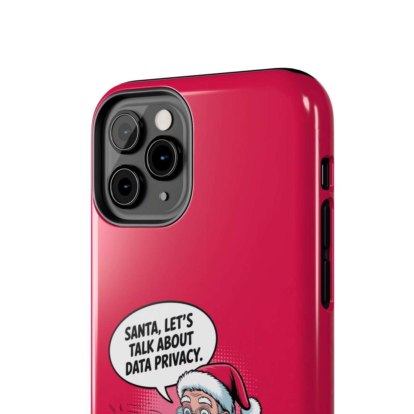 Santa Data Privacy Design Tough iPhone Case for Christmas