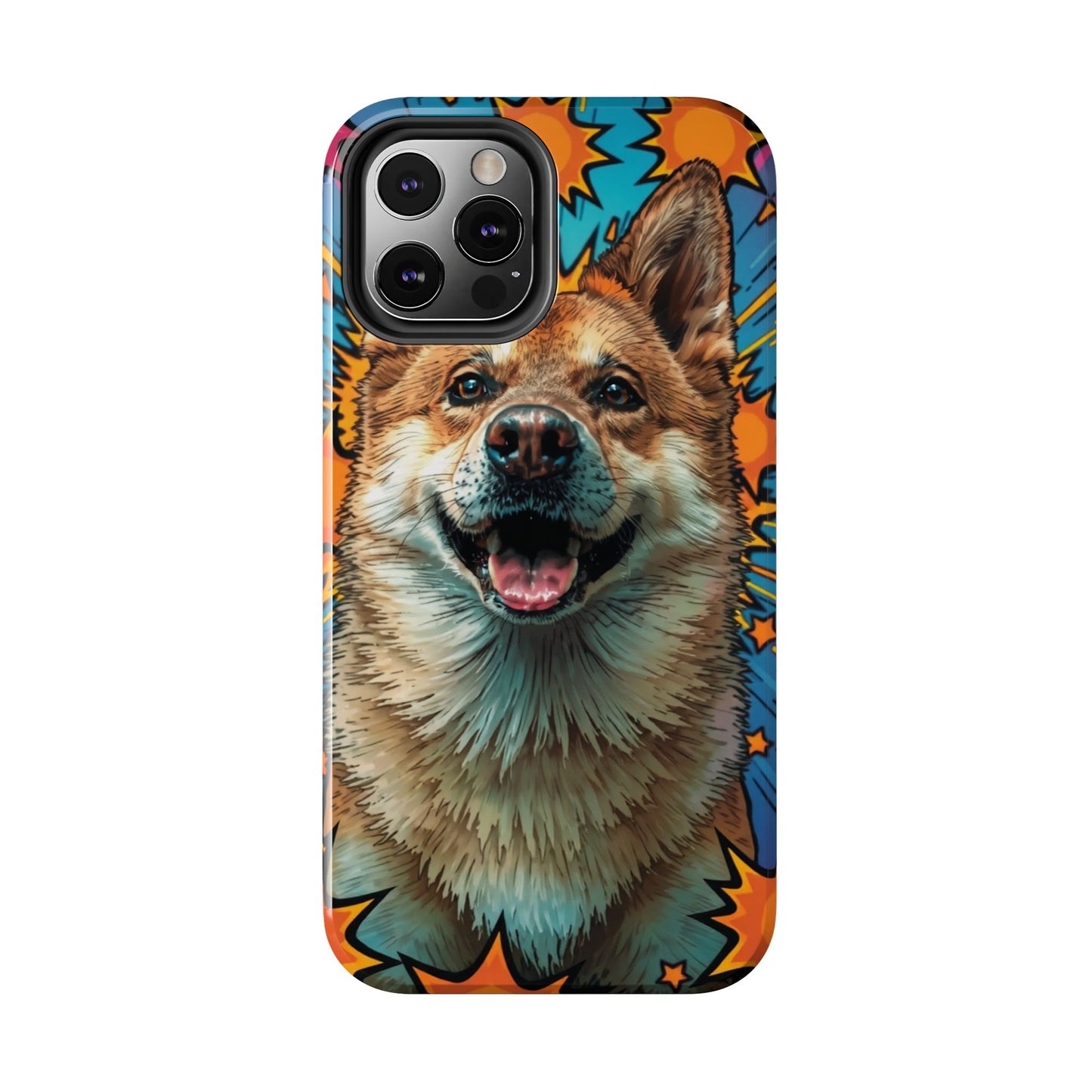 Vibrant Corgi Tough Phone Case - Fun Design for Pet Lovers
