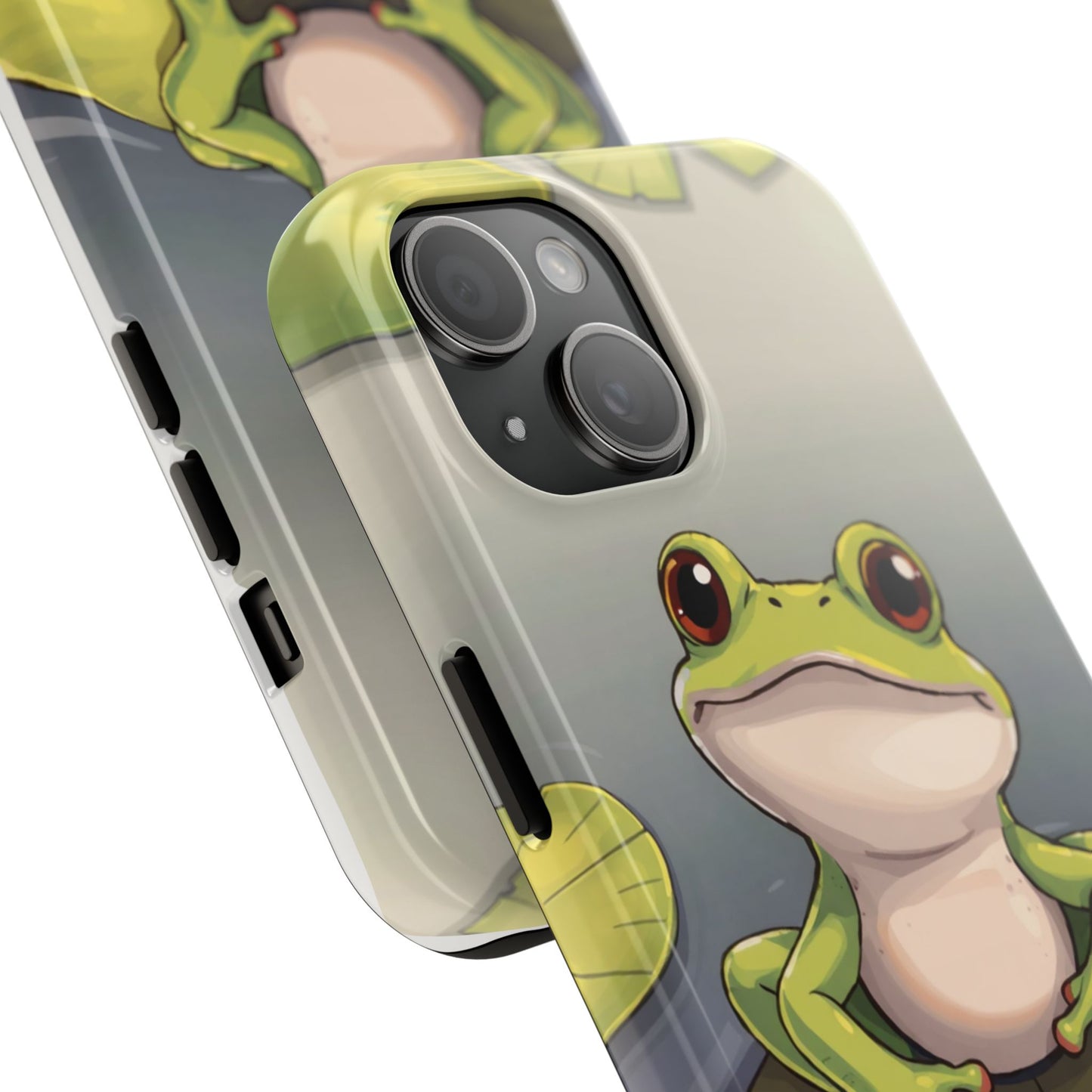 Cute Frog Tough Phone Case - Durable Protection with Nature Vibe