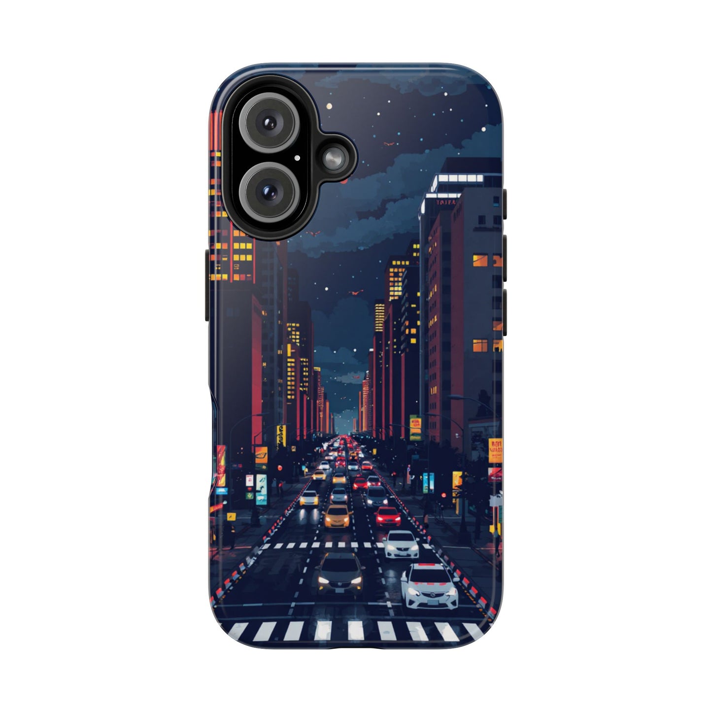 Urban Nightlife Tough Phone Case - Durable & Stylish Protection
