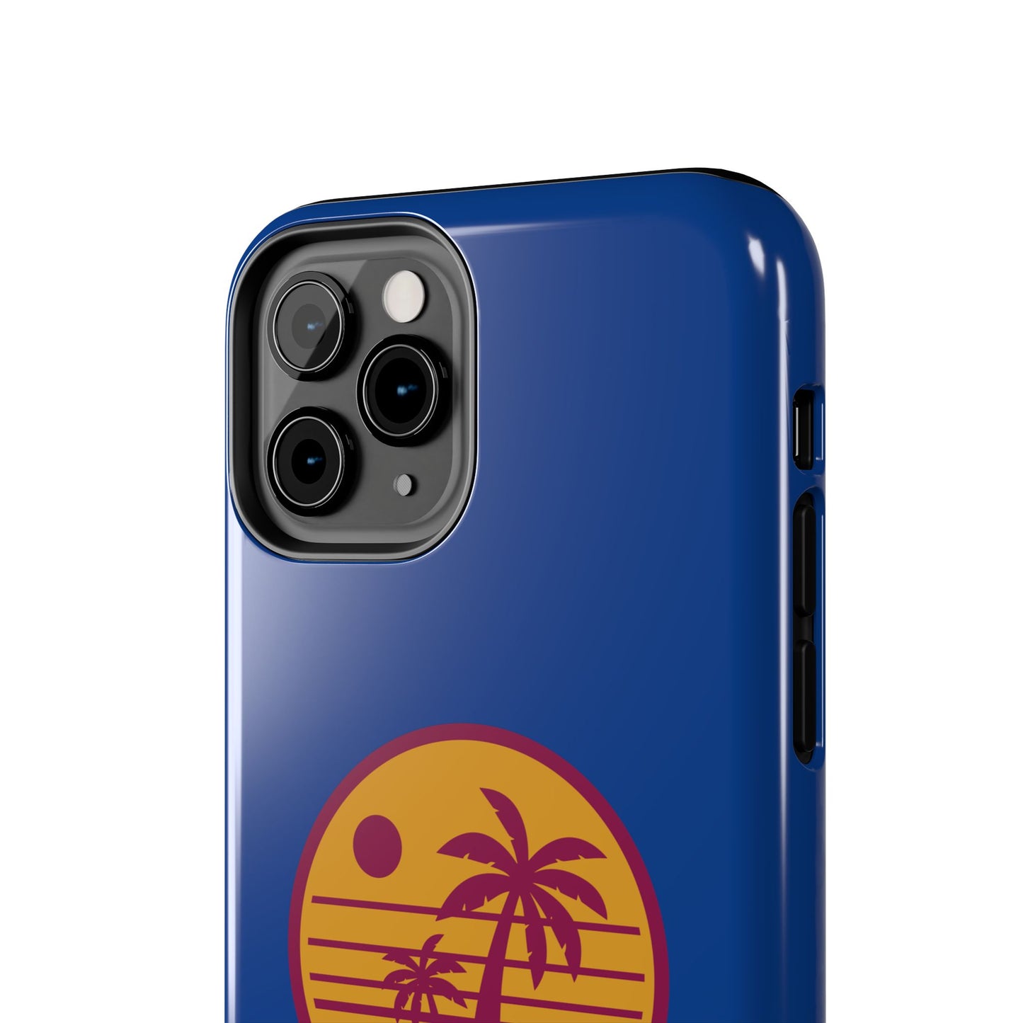 Retro Sunset Tough Phone Case - Vibrant Beach Vibes for Summer Adventures - for iPhone