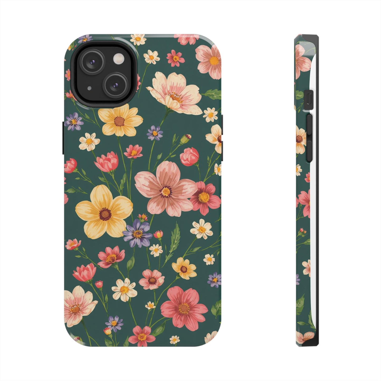 Vintage Spring Flowers Tough Phone Case - Durable Protection for iPhone