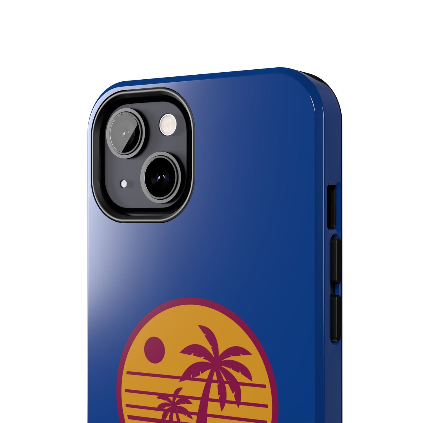 Retro Sunset Tough Phone Case - Vibrant Beach Vibes for Summer Adventures - for iPhone