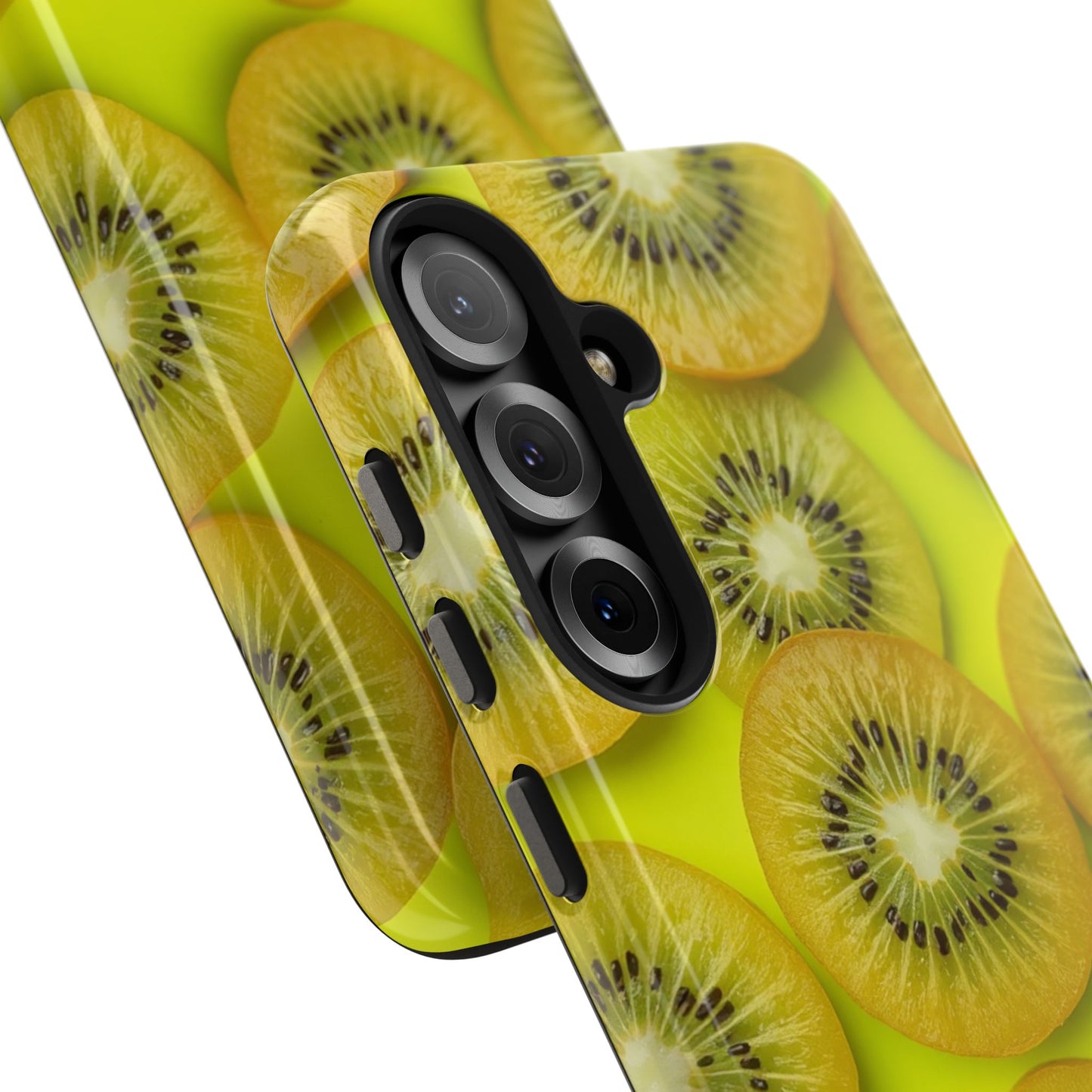 Vibrant Kiwi Tough Phone Case - Bright Yellow Design for Fruit Lovers