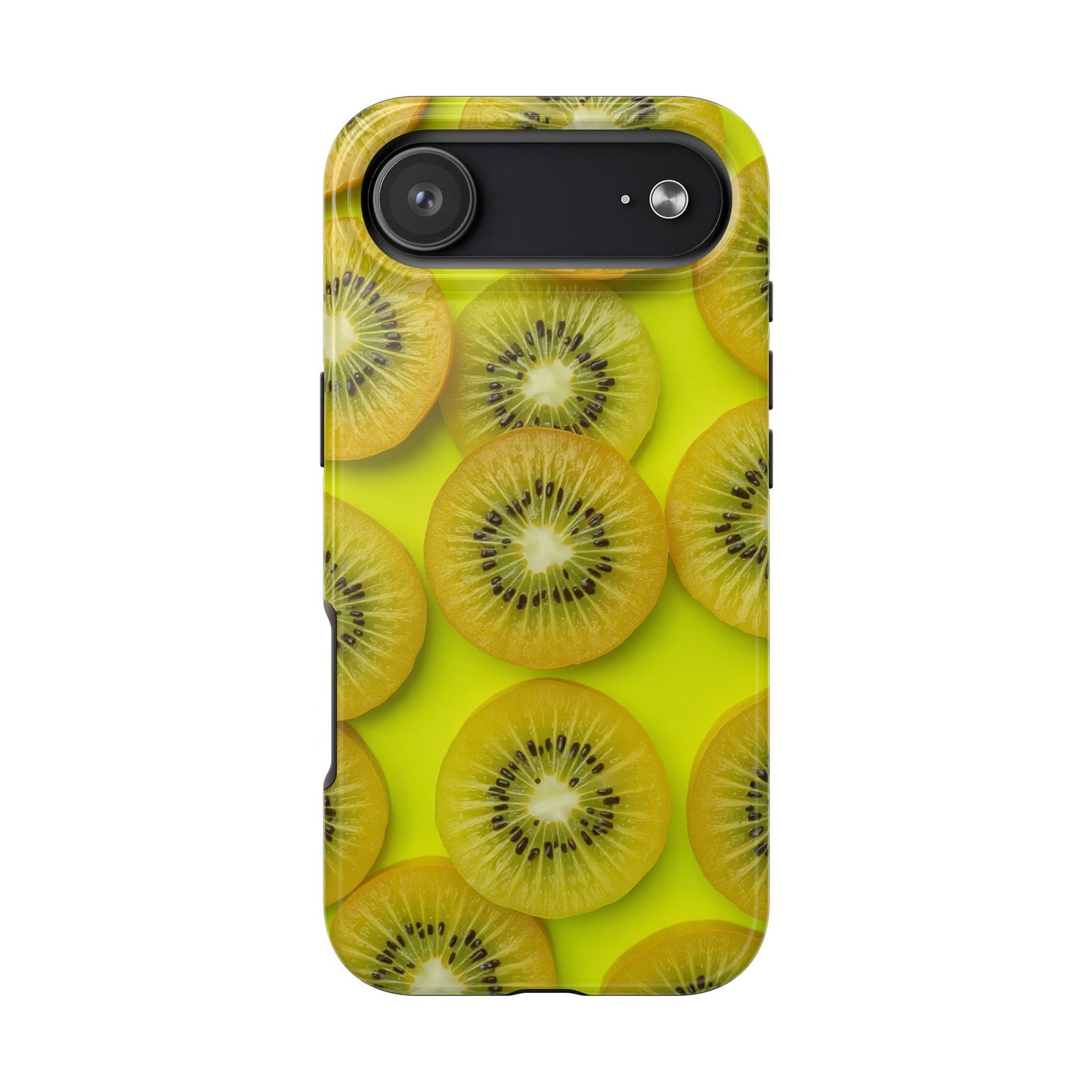 Vibrant Kiwi Tough Phone Case - Bright Yellow Design for Fruit Lovers